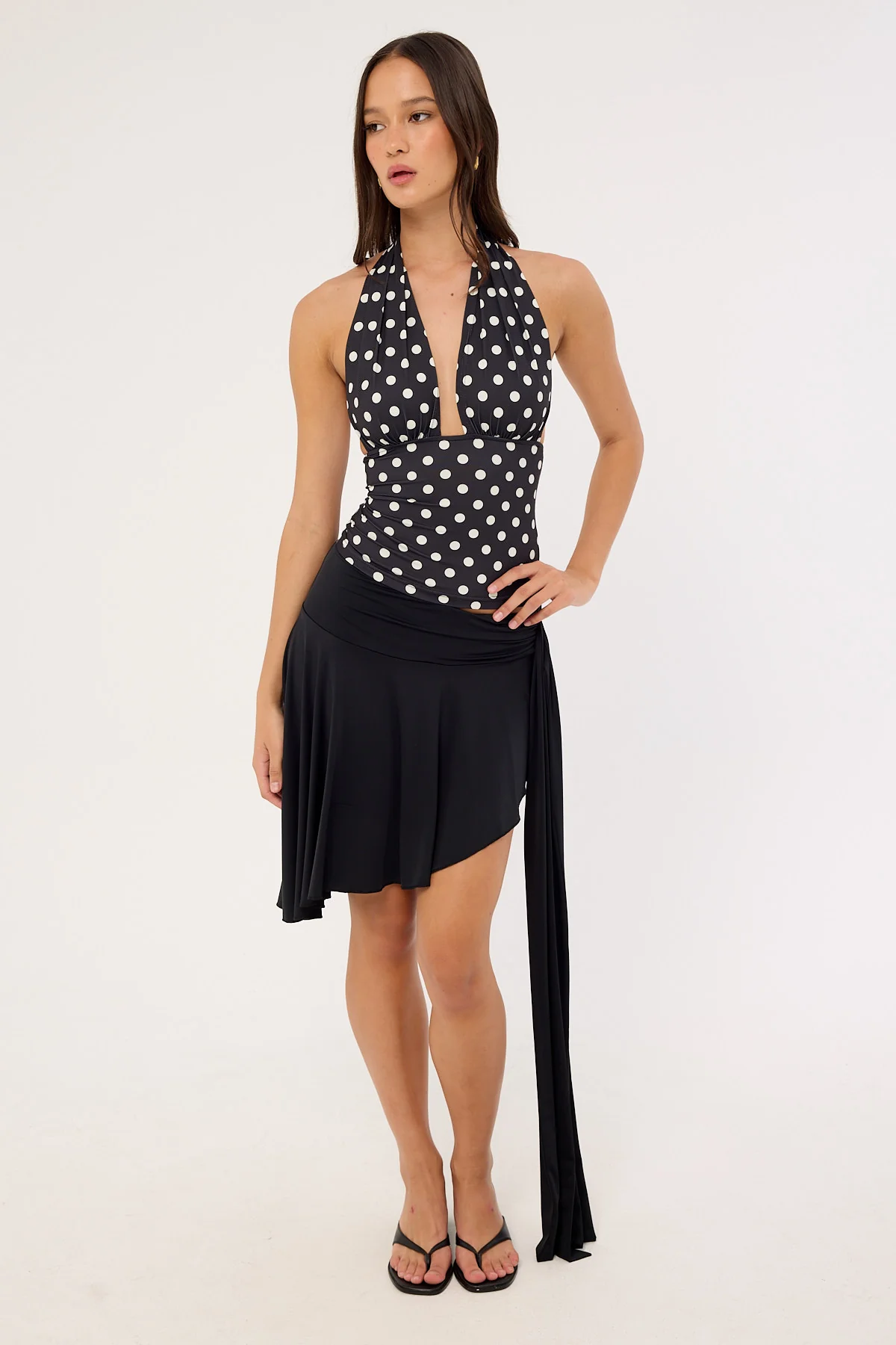 Lioness Safari Halter Noir Polka - Image 3