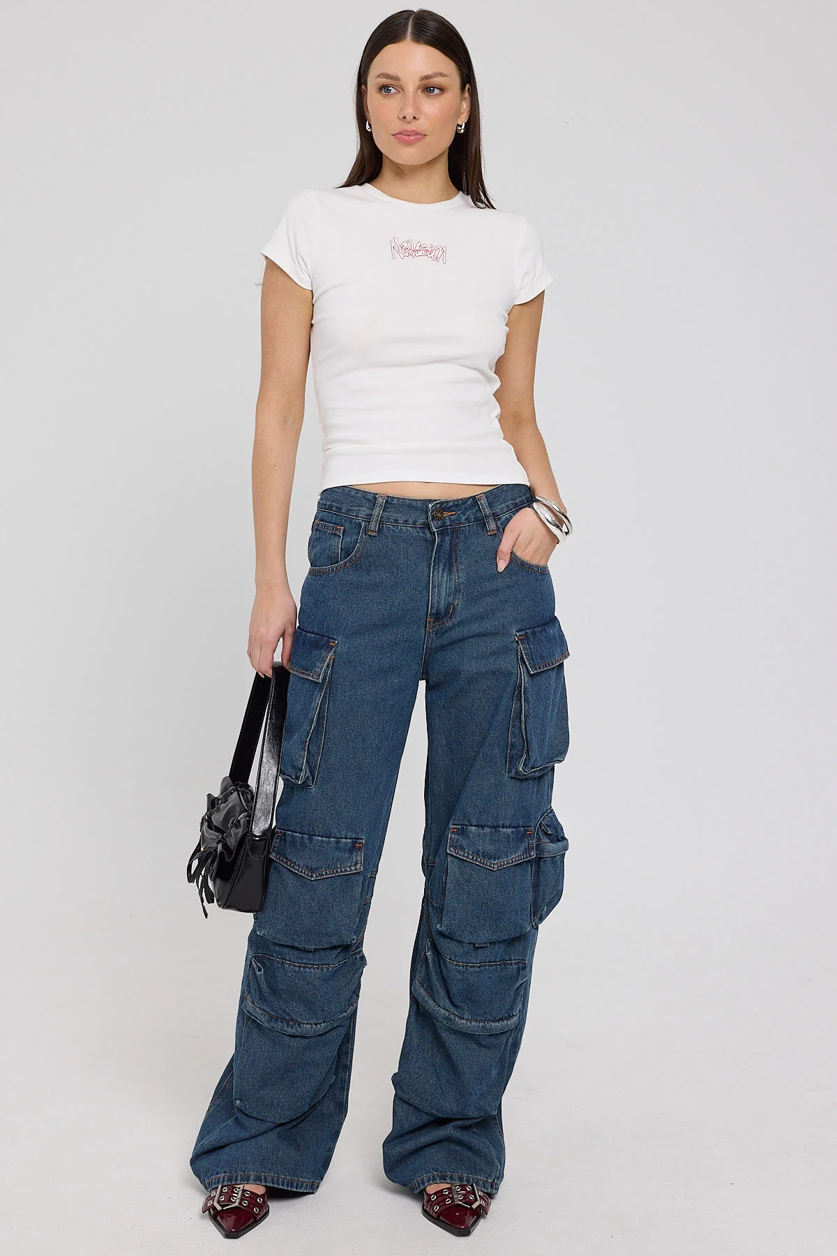 Lioness Smokeshow Jean Acid Blue