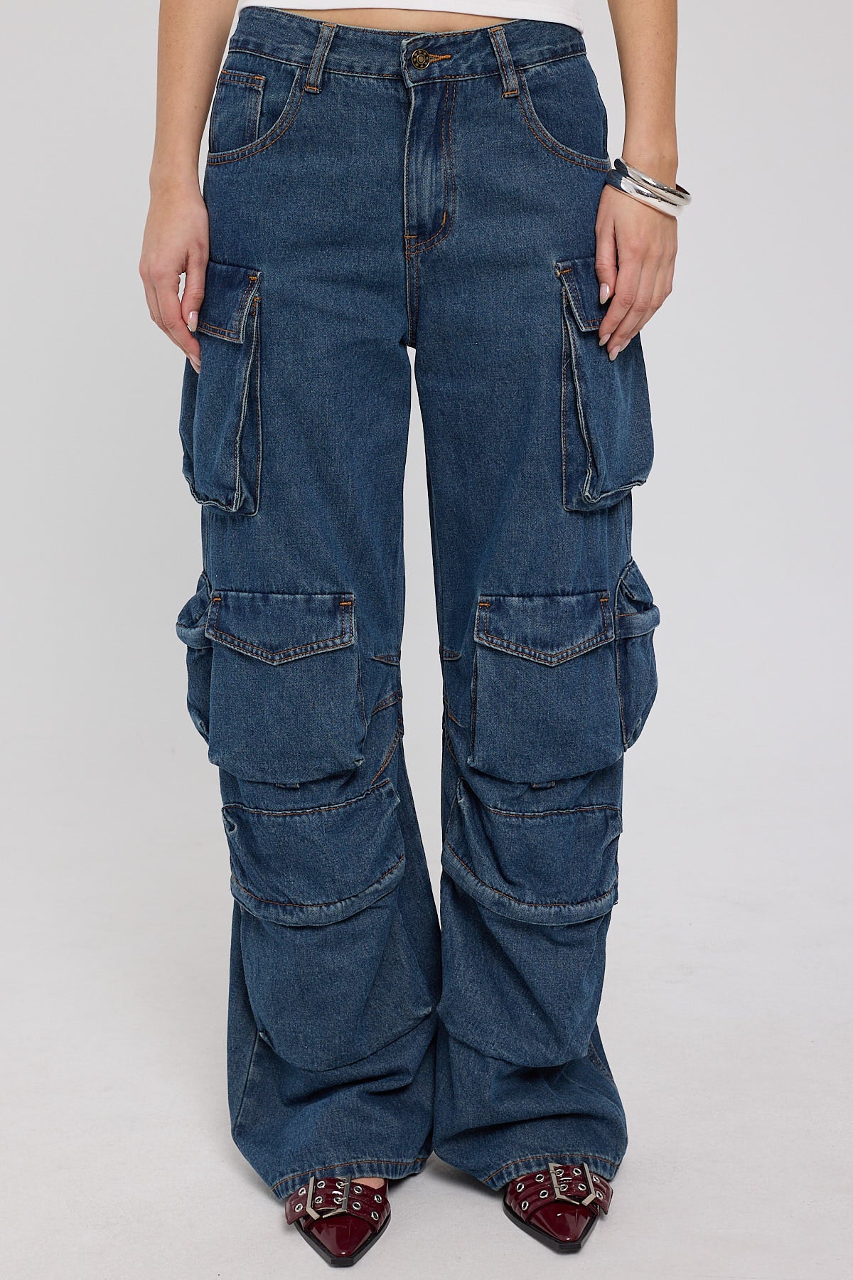 Lioness Smokeshow Jean Acid Blue - Image 6