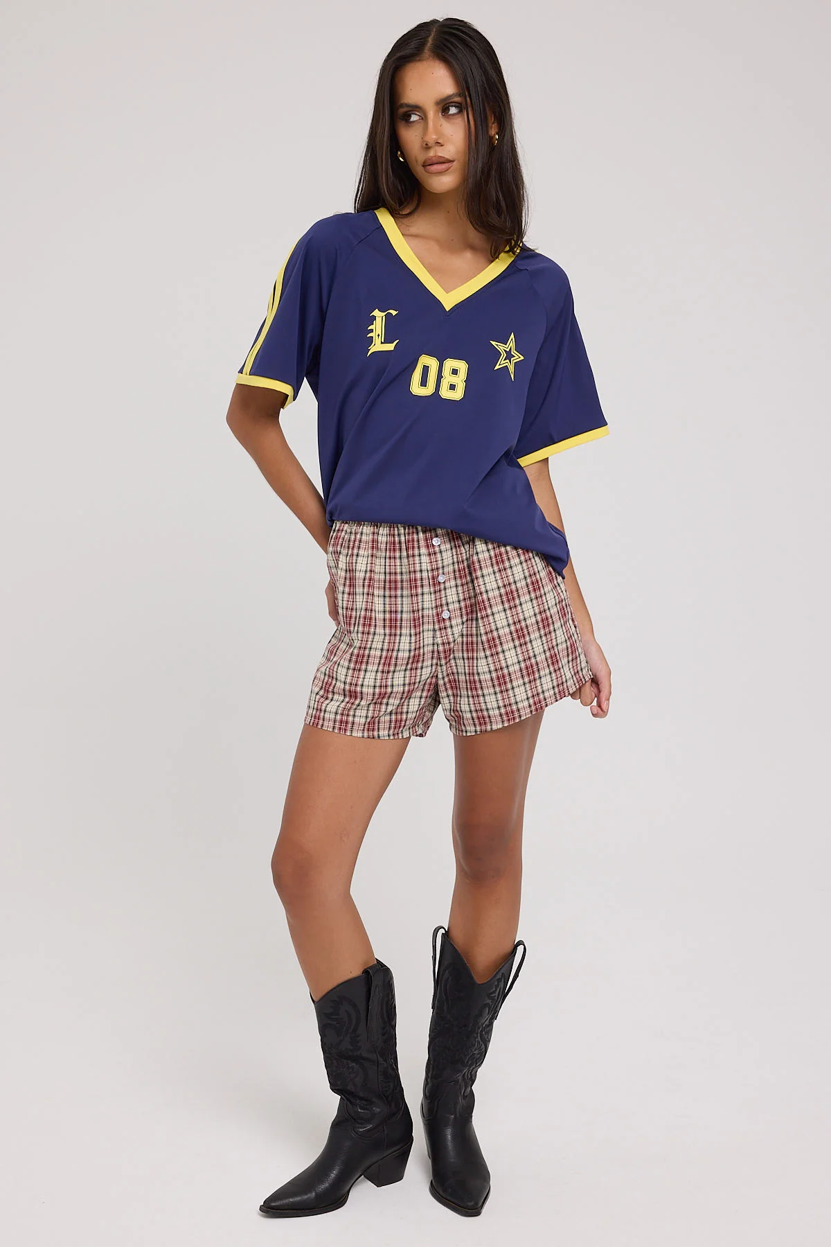 Lioness Spectate Jersey Top Navy - Image 2