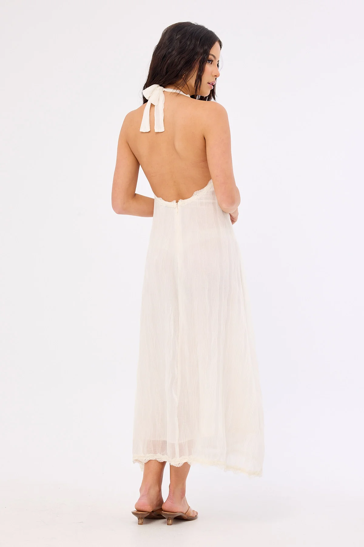 Lioness Stars Align Midi Dress Cream - Image 6