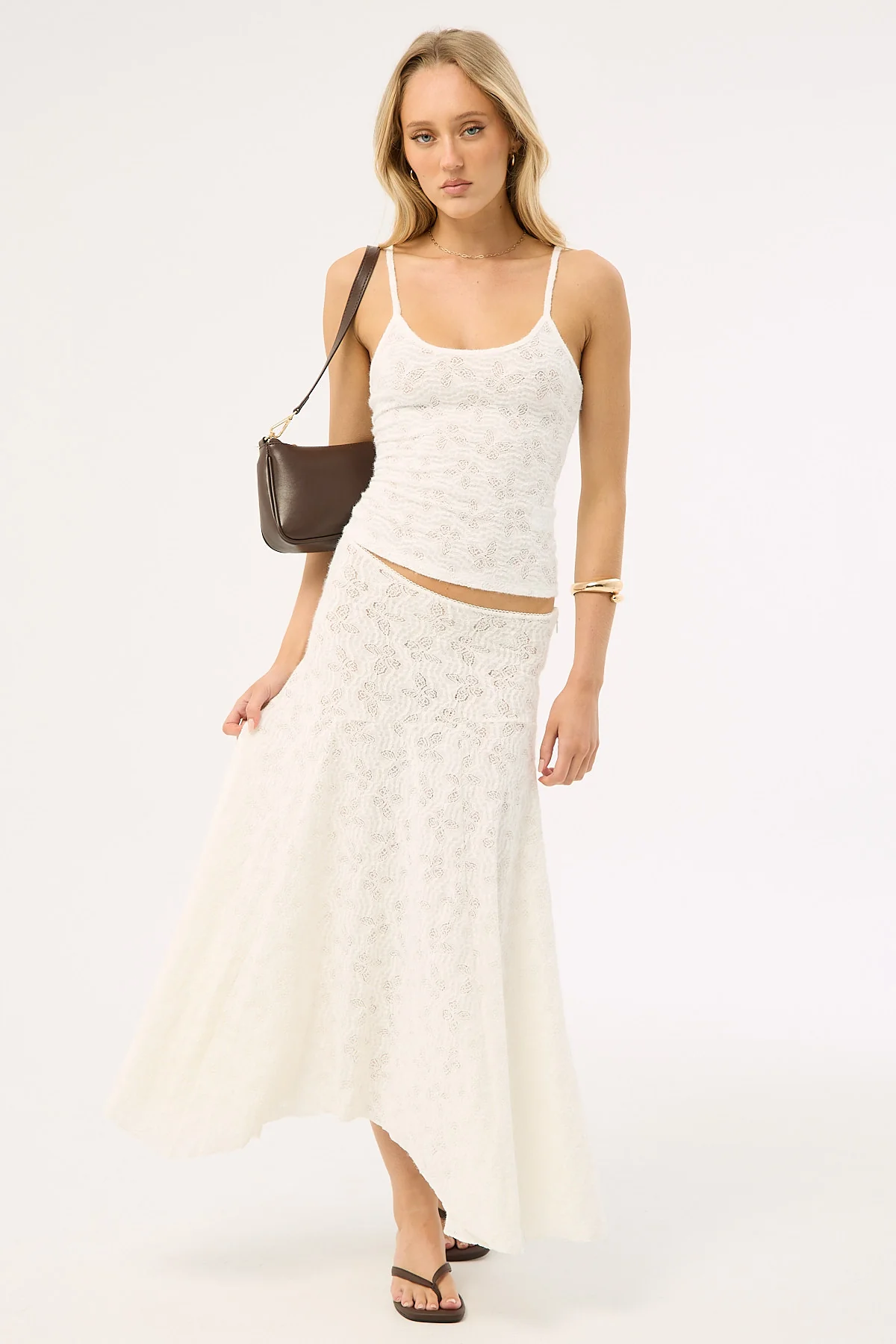Lioness Tidal Midi Skirt Foam