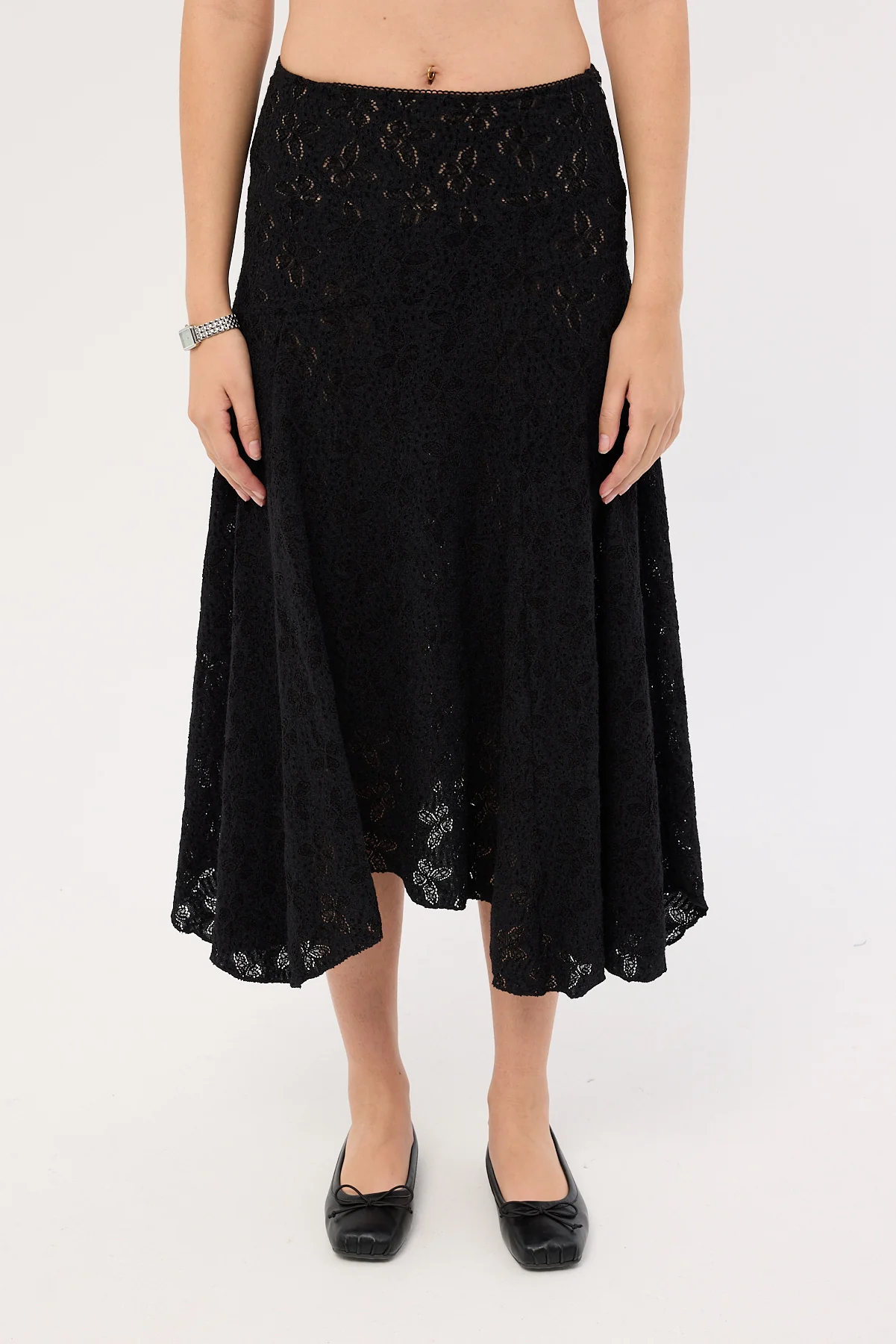 Lioness Tidal Midi Skirt Ink - Image 5