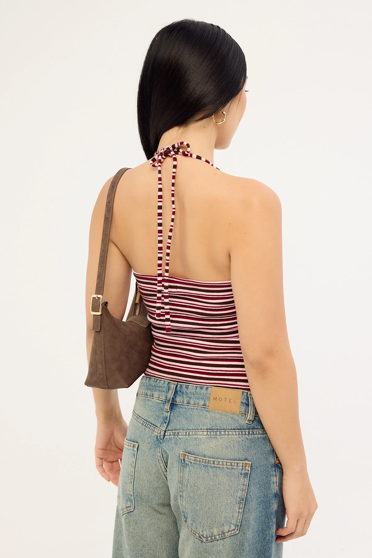 Luck & Trouble Aida Stripe Halter Top Multi Stripe - Image 5