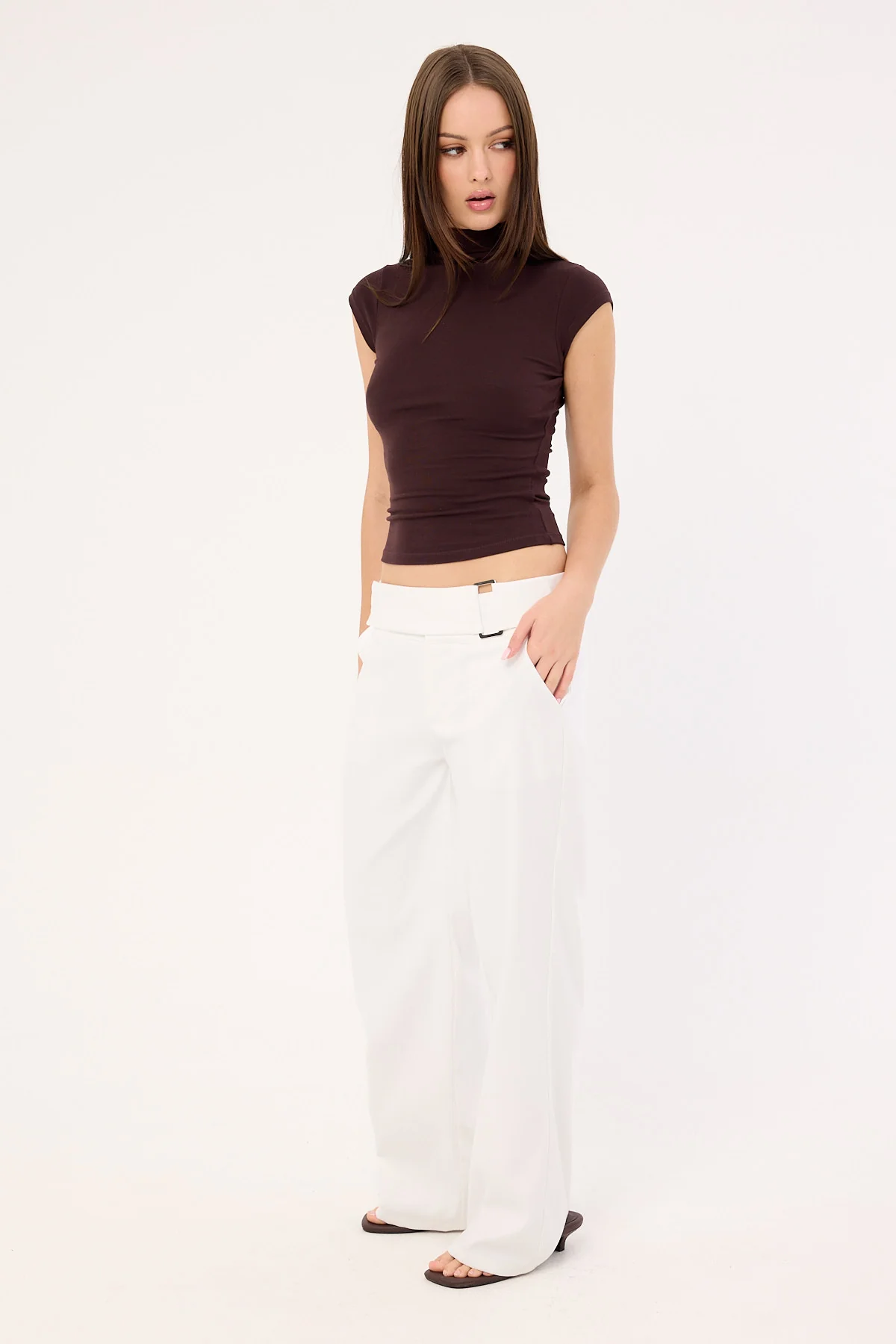 Luck & Trouble Anni Belted Pant White - Image 6