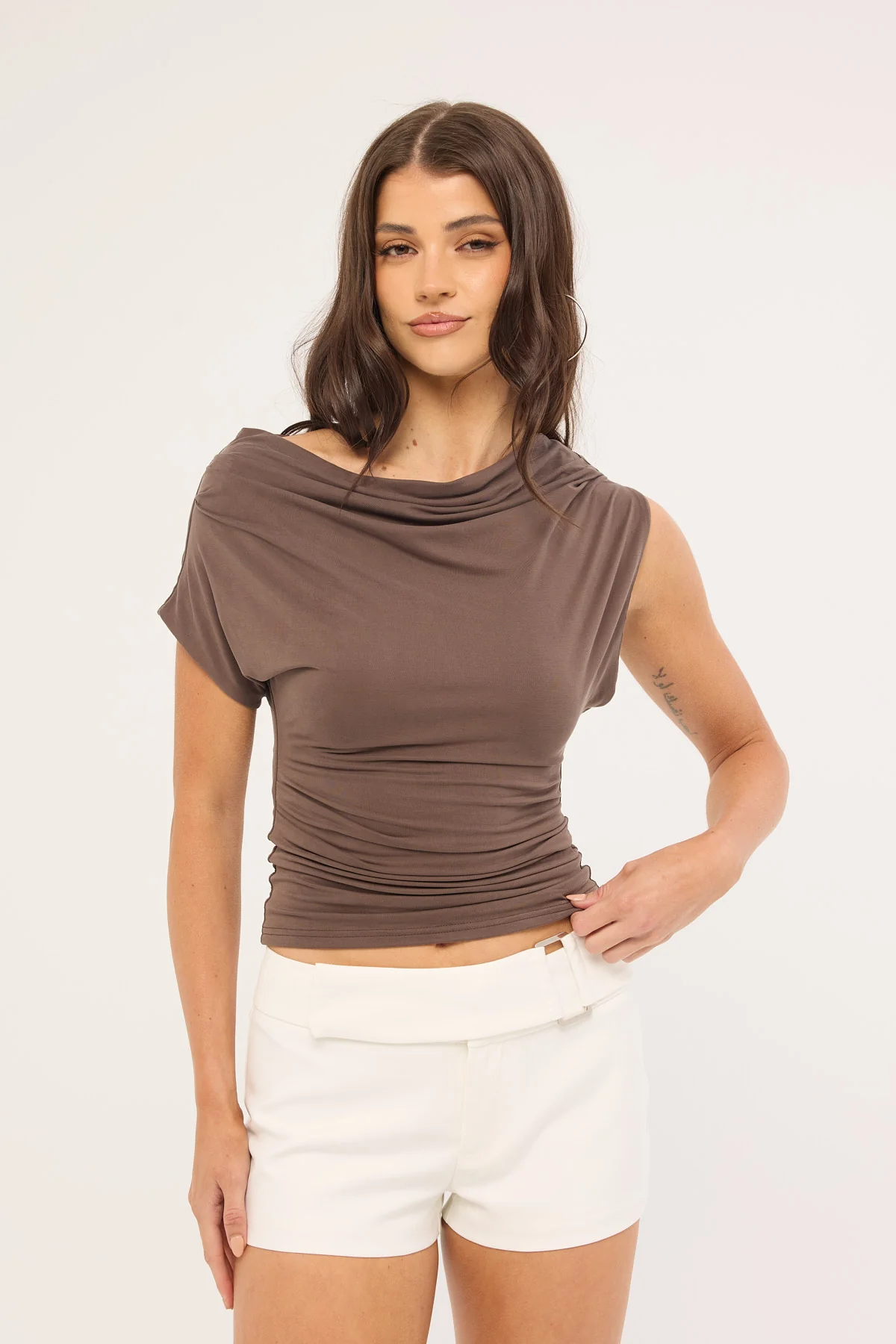 Luck & Trouble Anni Belted Short White - Image 4
