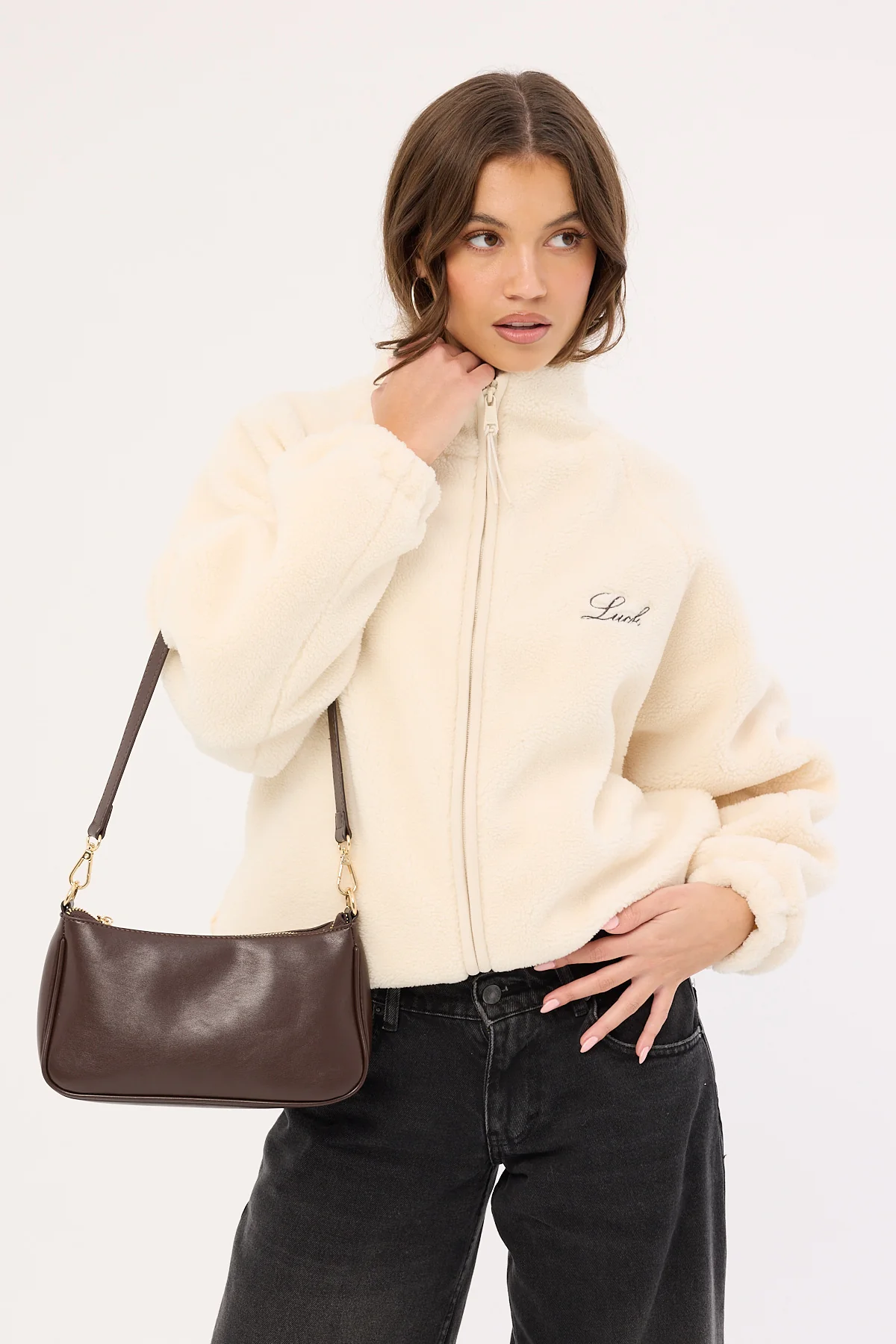 Luck & Trouble Aspen Sherpa Jacket Cream