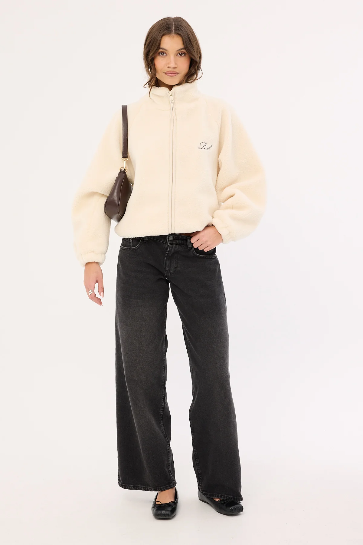 Luck & Trouble Aspen Sherpa Jacket Cream - Image 2
