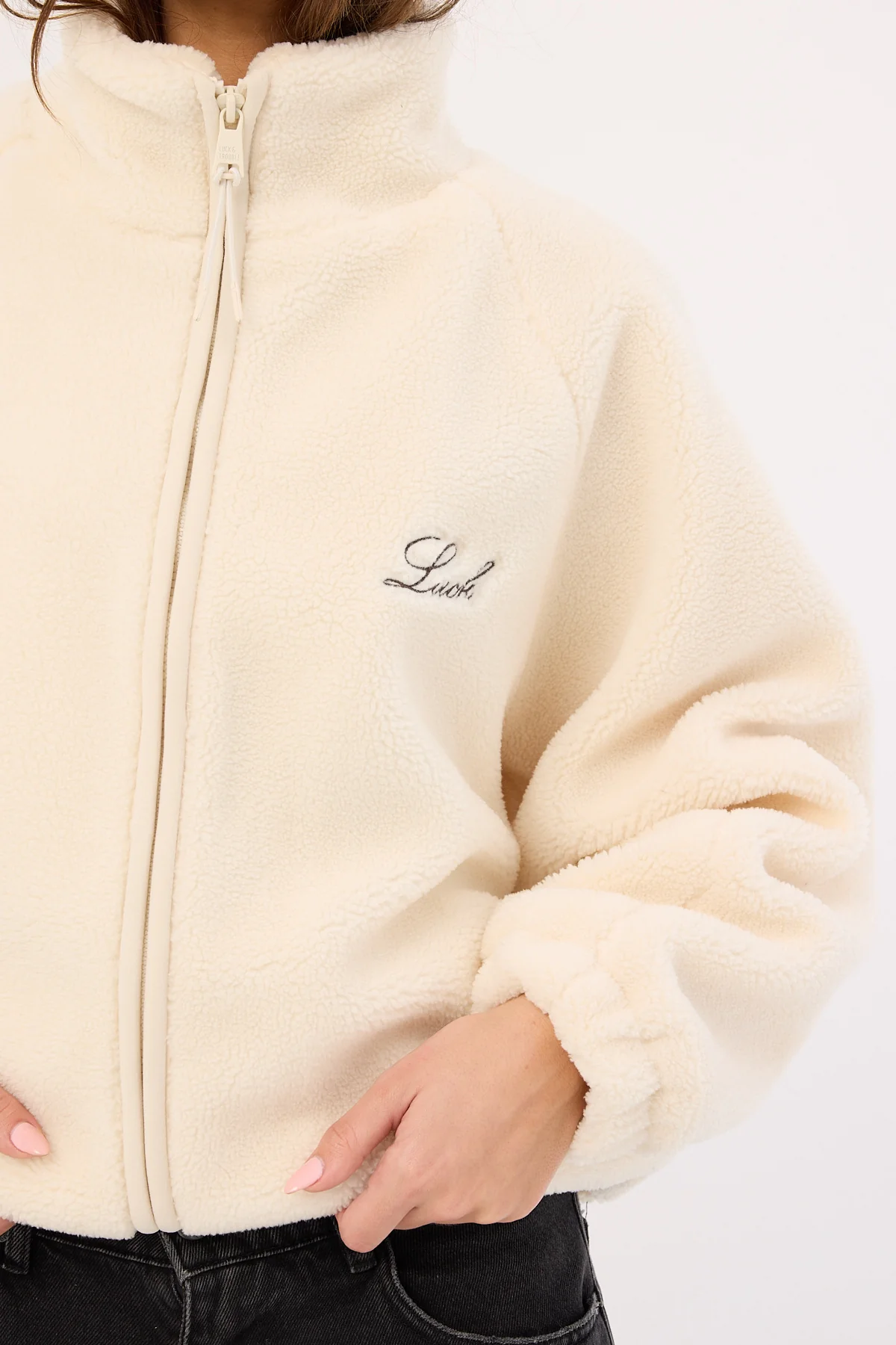 Luck & Trouble Aspen Sherpa Jacket Cream - Image 3