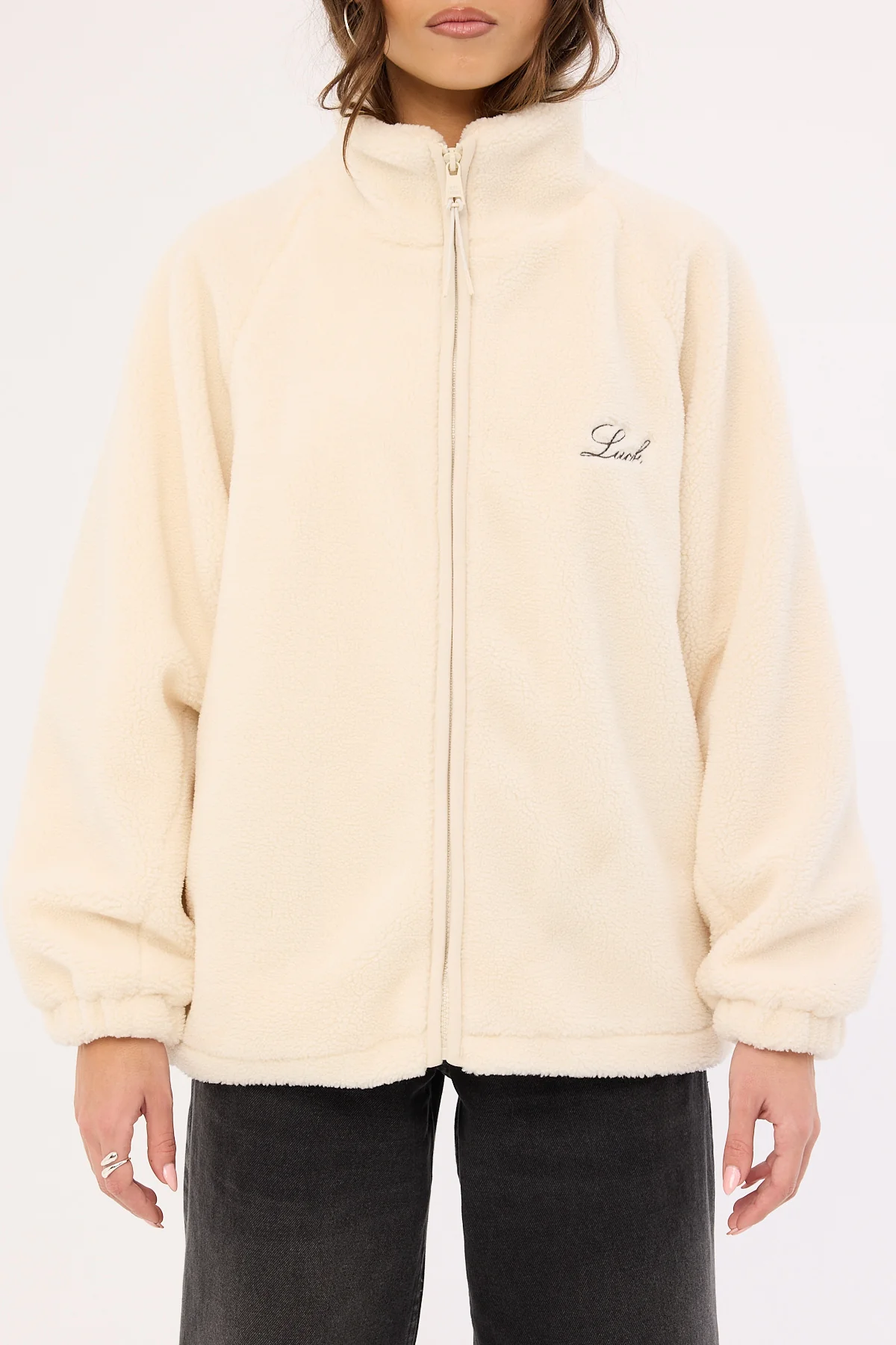 Luck & Trouble Aspen Sherpa Jacket Cream - Image 6