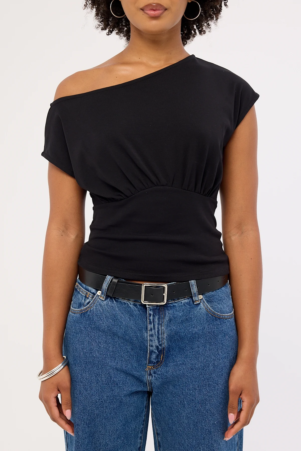 Luck & Trouble Asta Cinched Waist T-shirt Black - Image 8