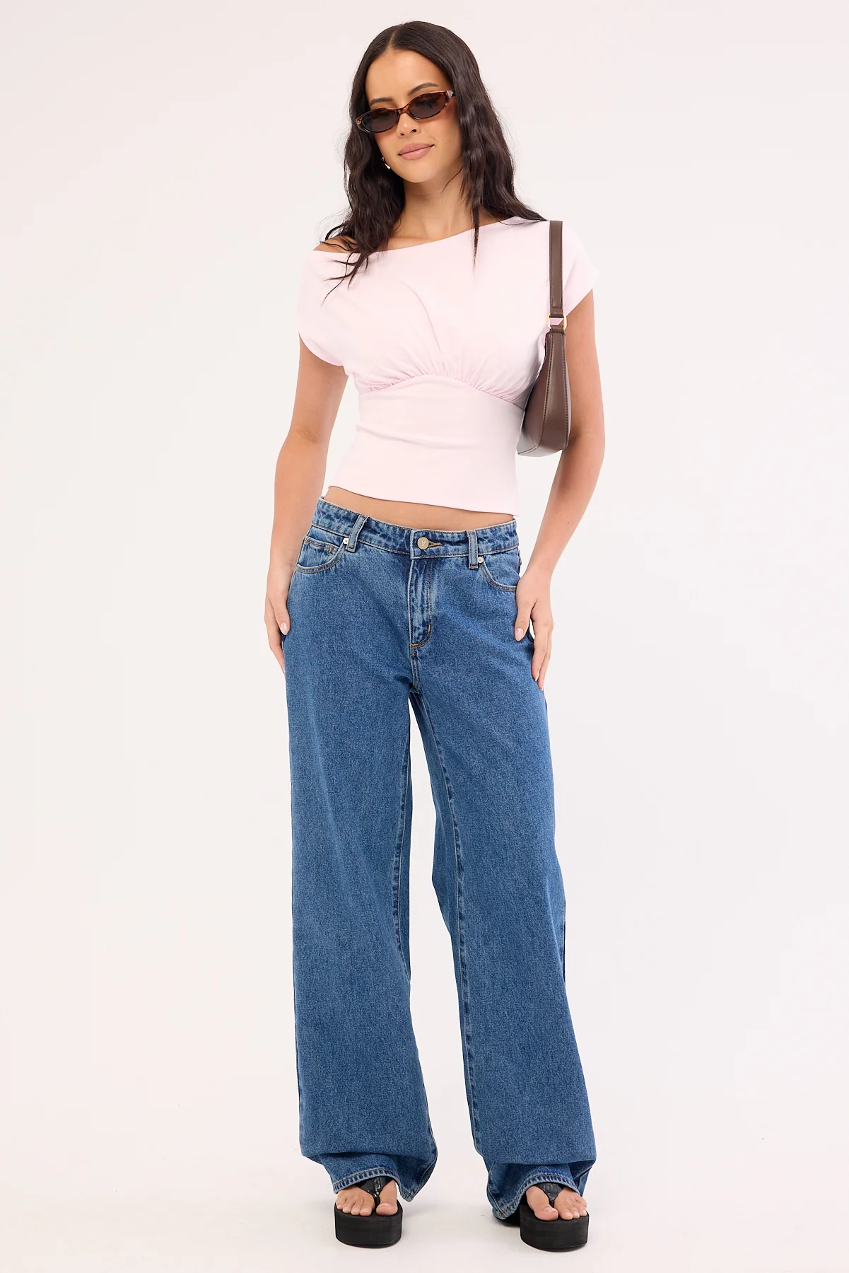 Luck & Trouble Asta Cinched Waist T-shirt Pink - Image 3
