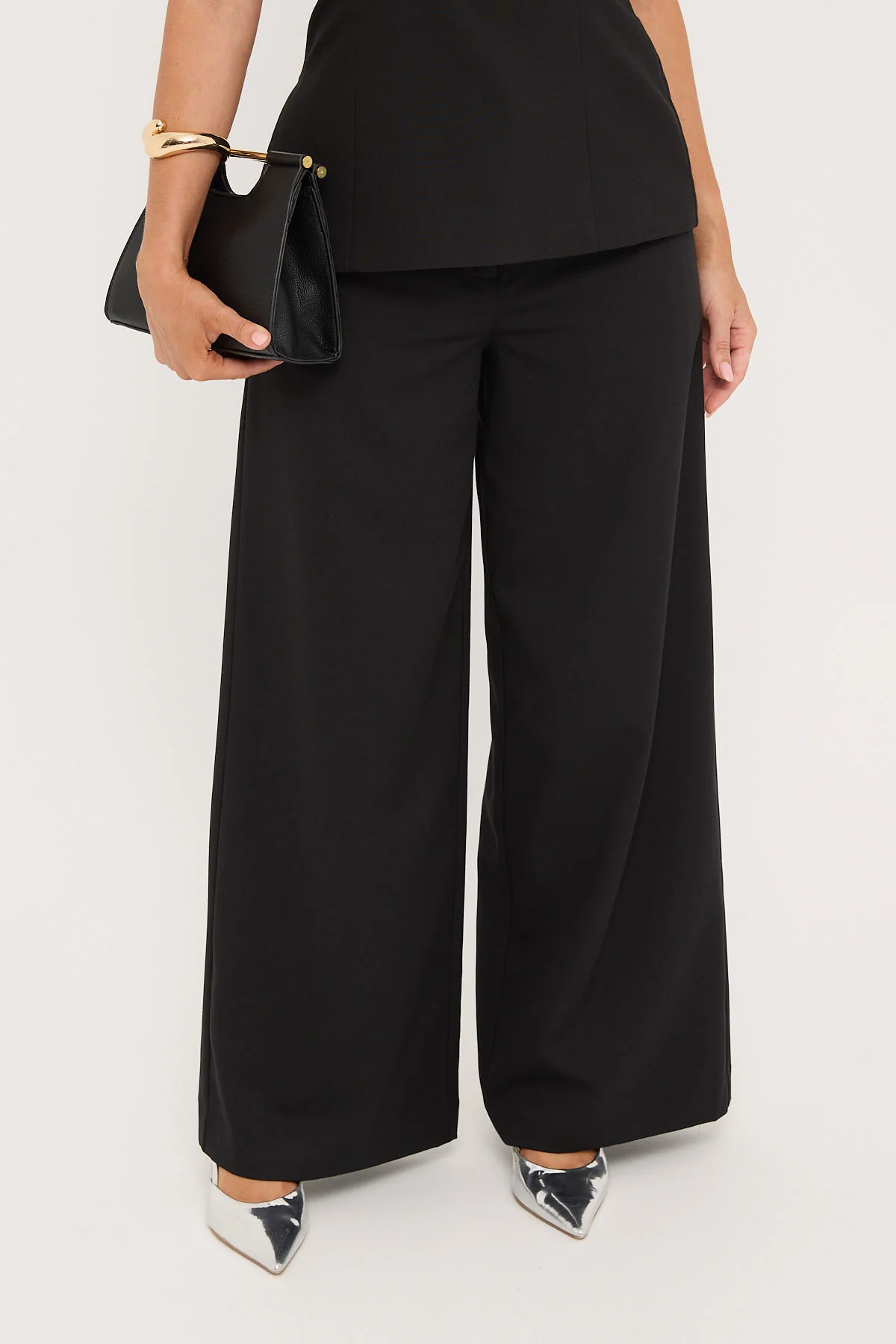 Luck & Trouble Astrid Mid Rise Pants Black - Image 3