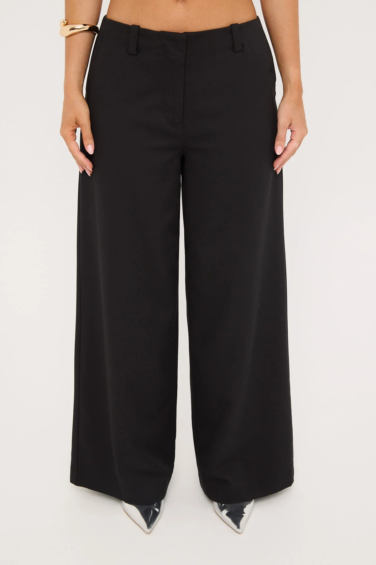 Luck & Trouble Astrid Mid Rise Pants Black - Image 8