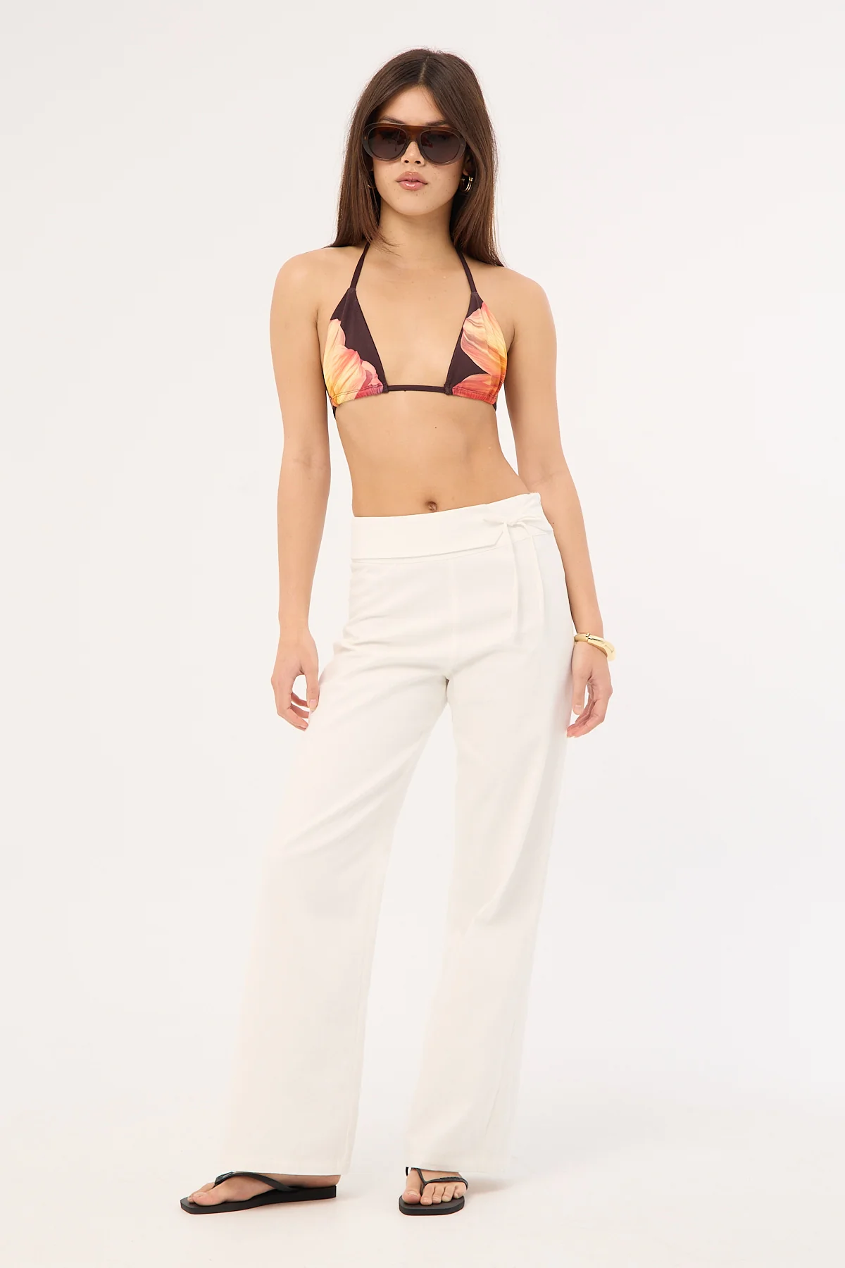 Luck & Trouble Auburn Bloom Bralette Choc - Image 2