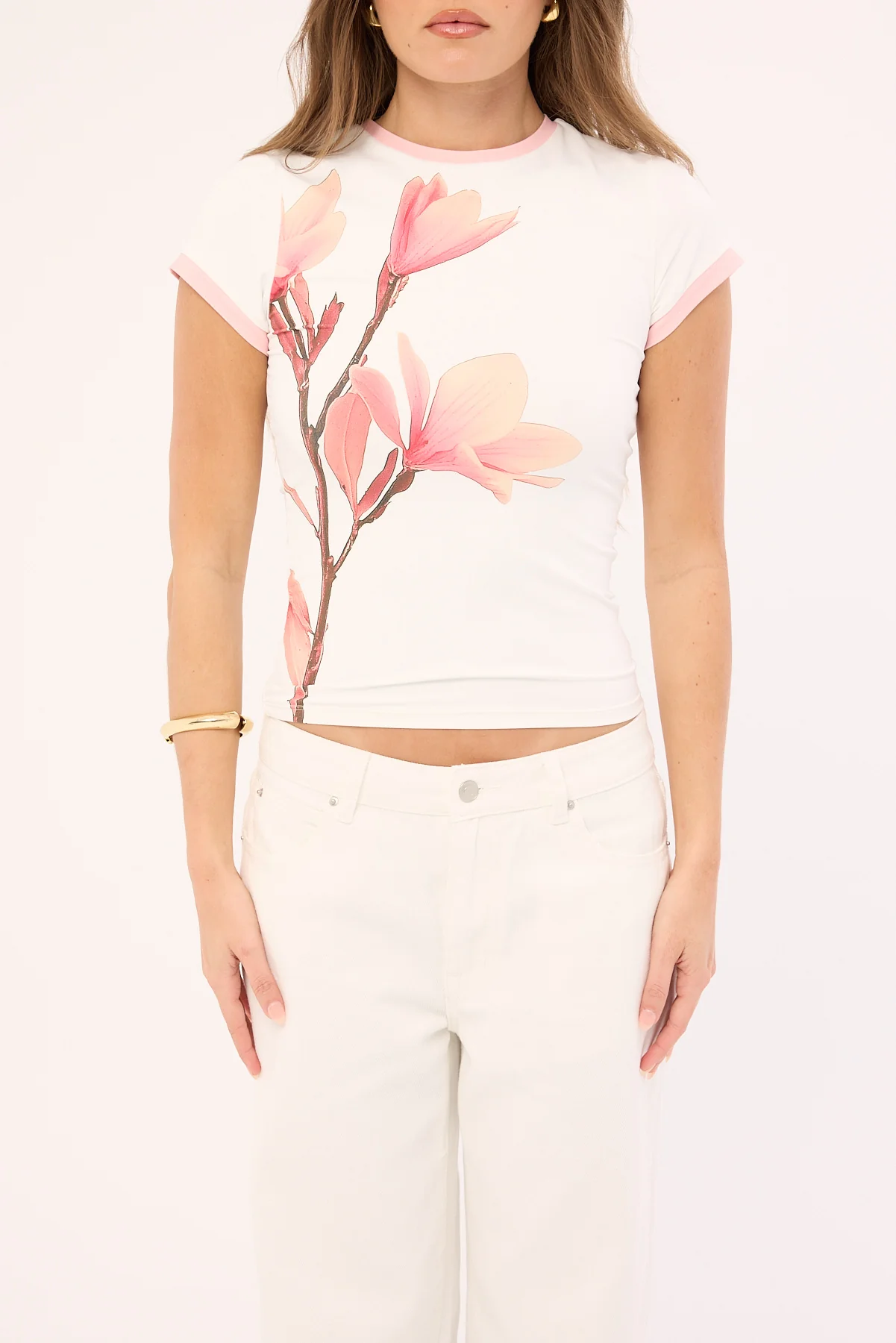 Luck & Trouble August Ringer Tee White - Image 6