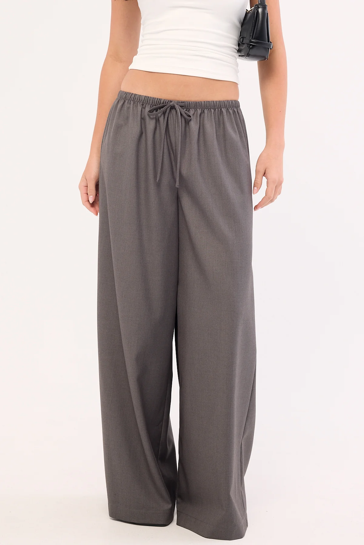 Luck & Trouble Azalea Mid Rise Pant Charcoal - Image 2