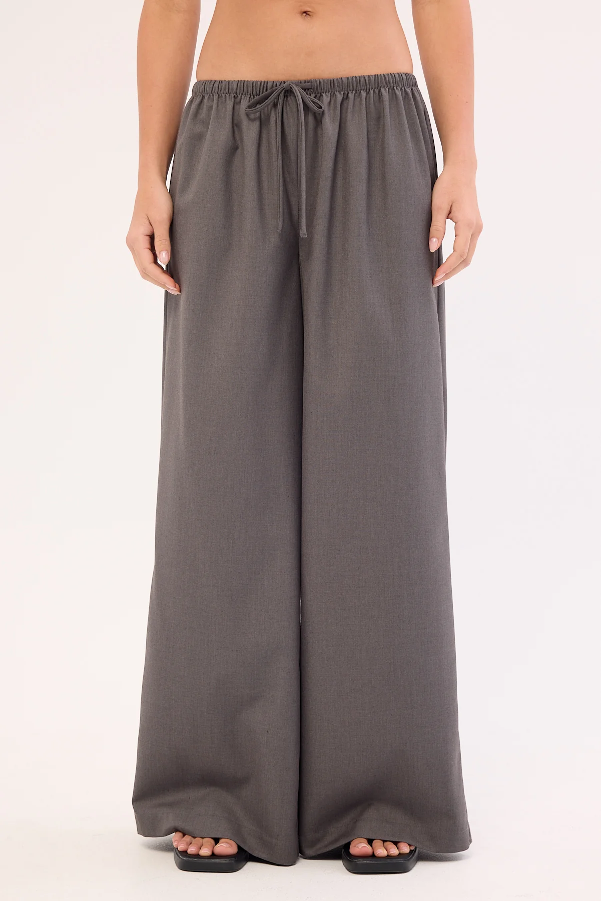 Luck & Trouble Azalea Mid Rise Pant Charcoal - Image 6