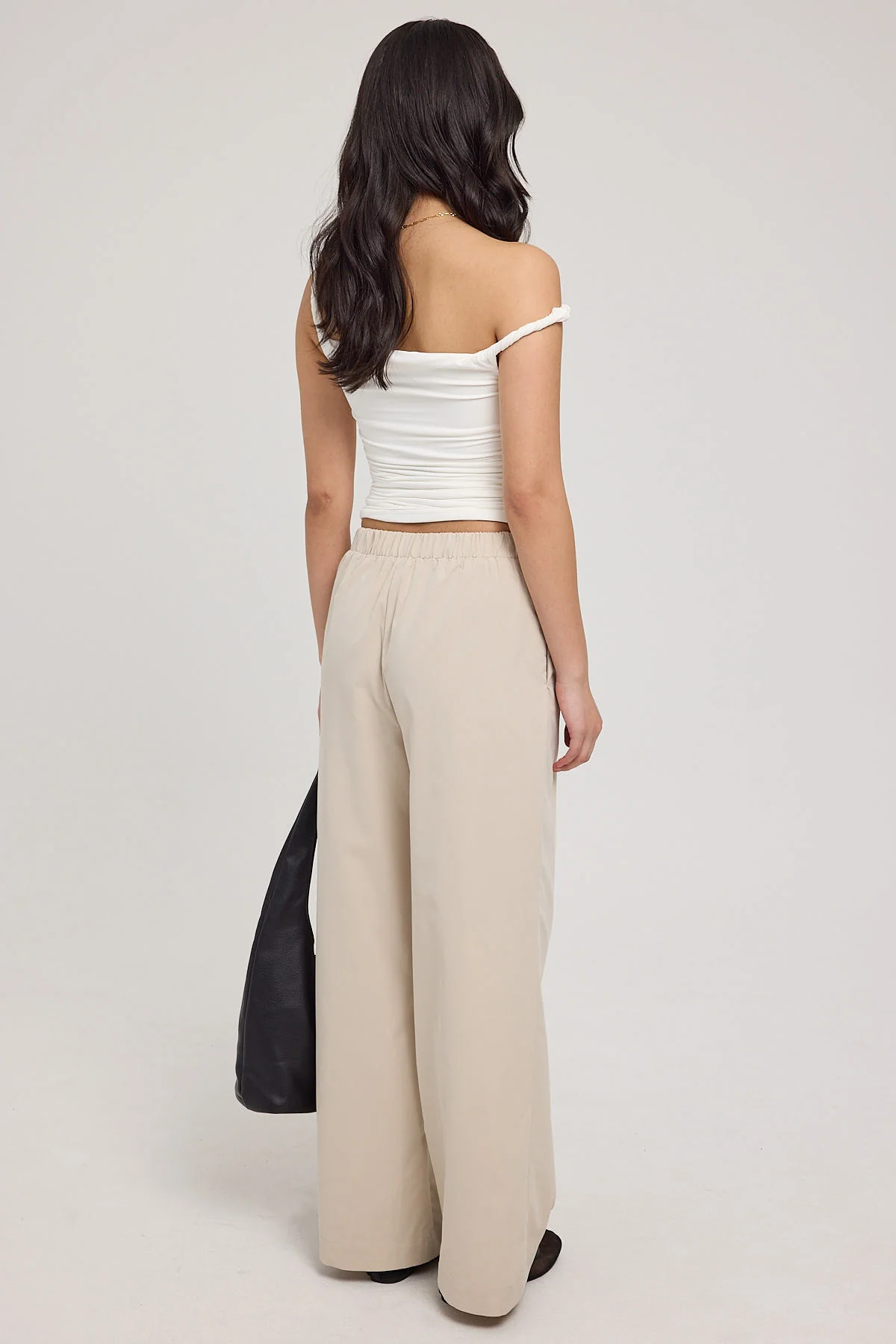 Luck & Trouble Cairo Mid Rise Relaxed Pant Stone - Image 3