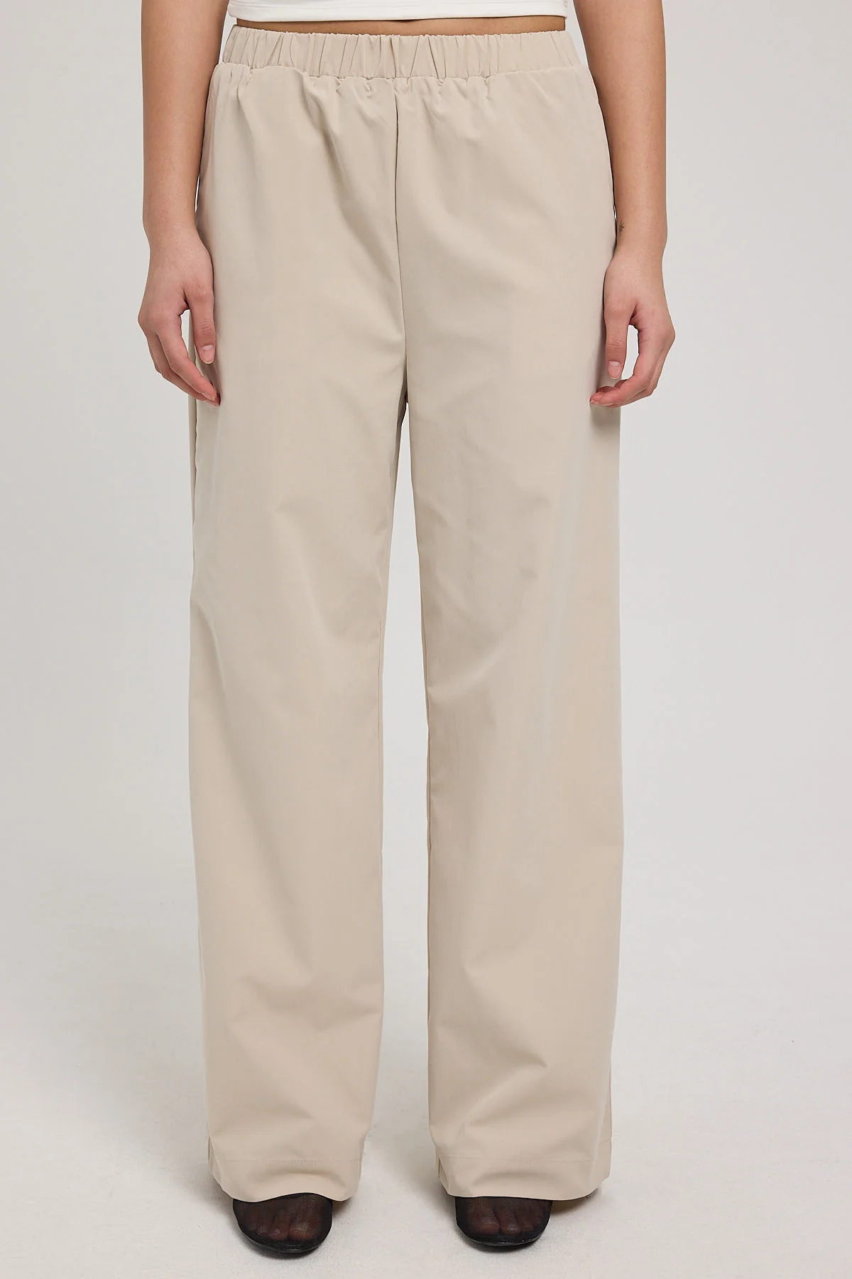 Luck & Trouble Cairo Mid Rise Relaxed Pant Stone - Image 5