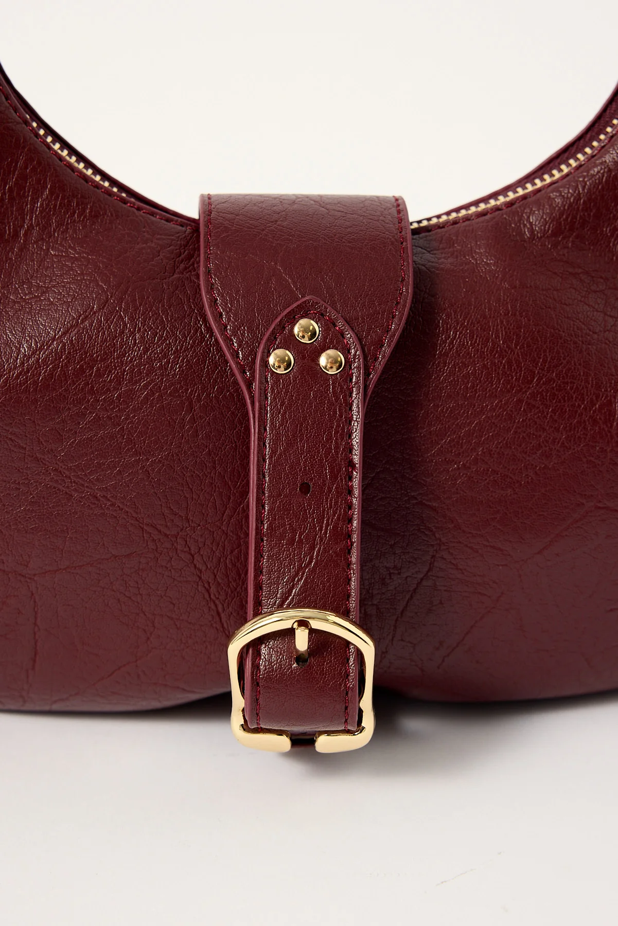 Luck & Trouble Dusk Vintage Style Shoulder Bag Burgundy - Image 2