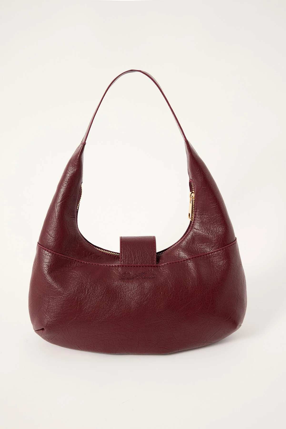 Luck & Trouble Dusk Vintage Style Shoulder Bag Burgundy - Image 3