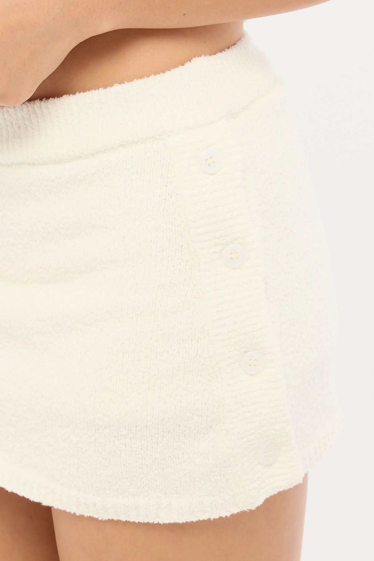 Luck & Trouble Ella Knit Skort White - Image 3