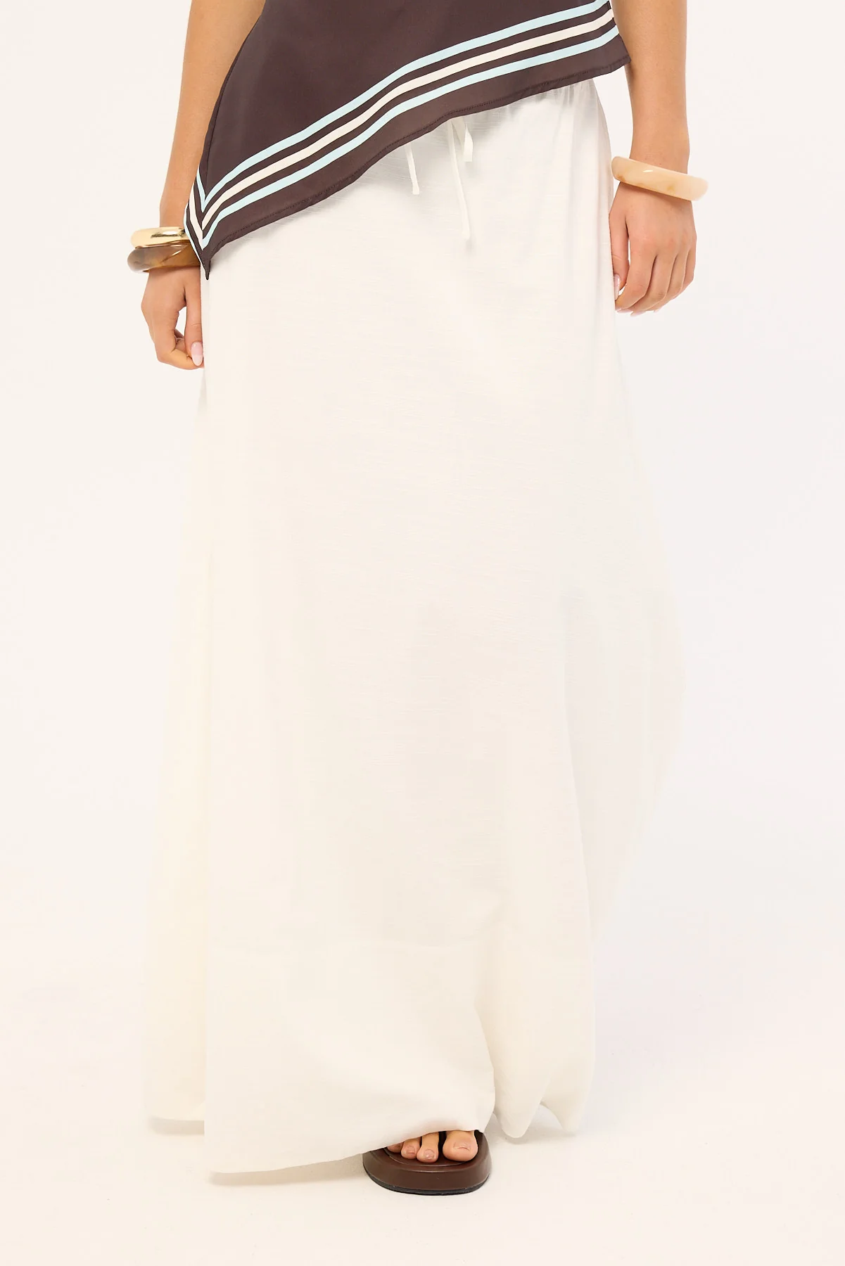 Luck & Trouble Estelle Maxi Skirt White - Image 2