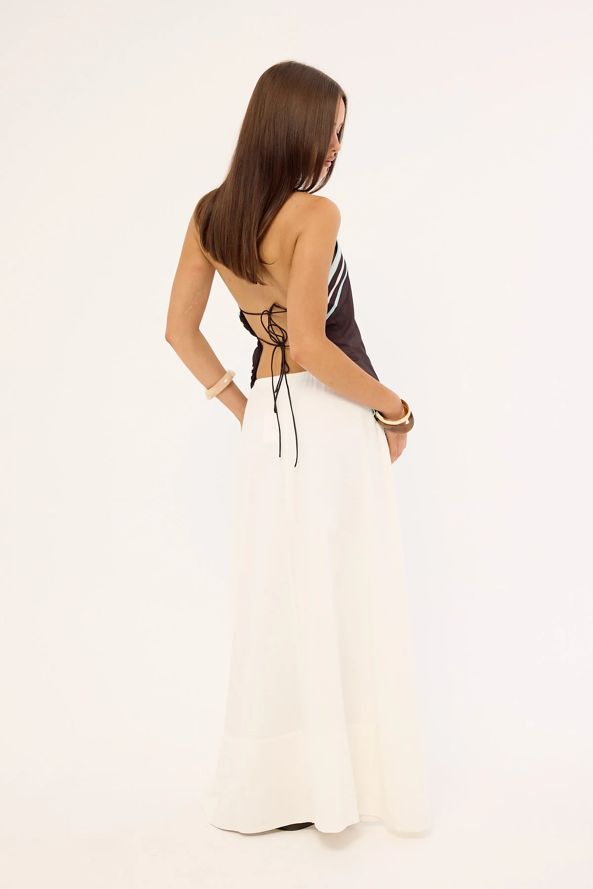 Luck & Trouble Estelle Maxi Skirt White - Image 5