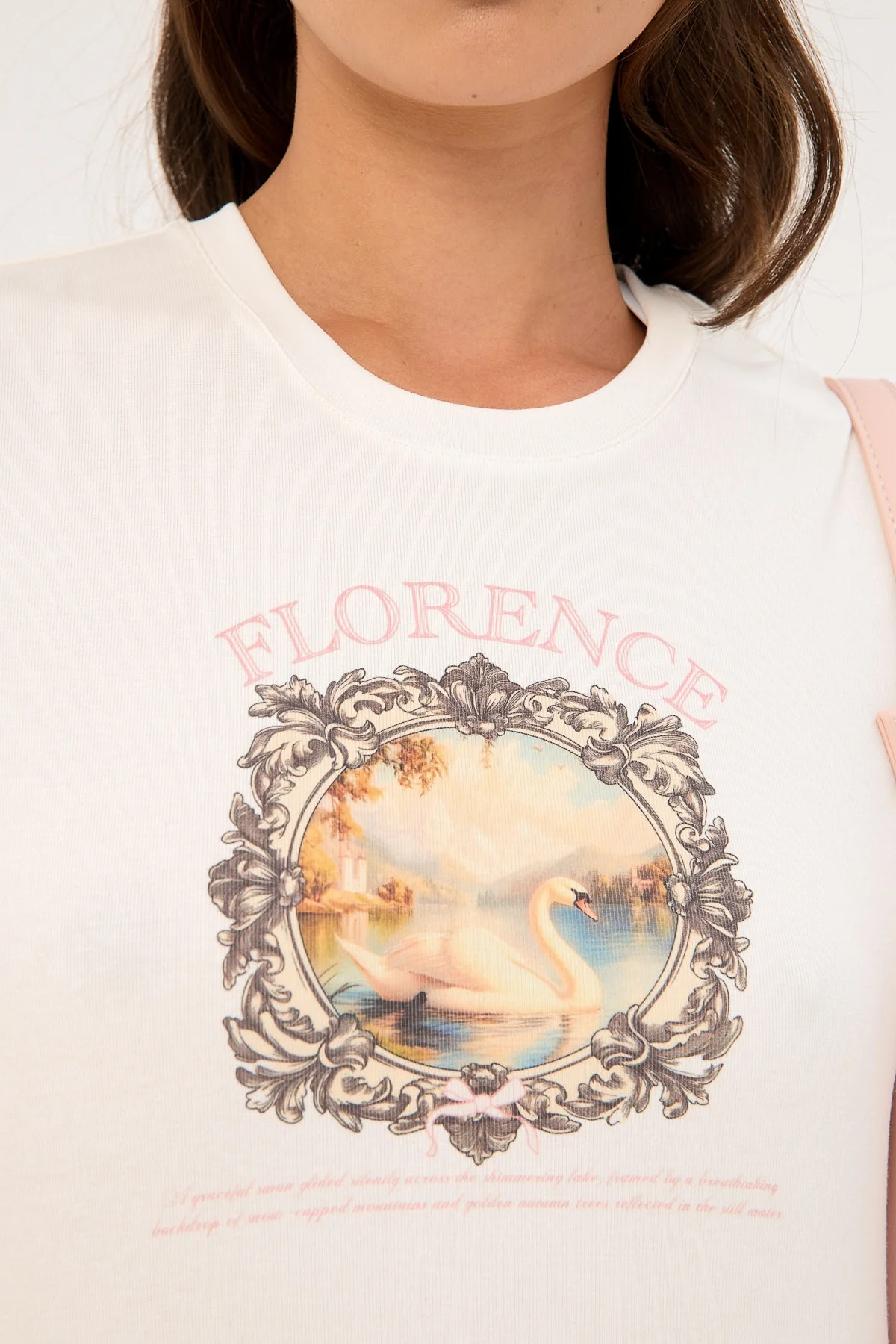 Luck & Trouble Florence Art Baby Tee White - Image 6