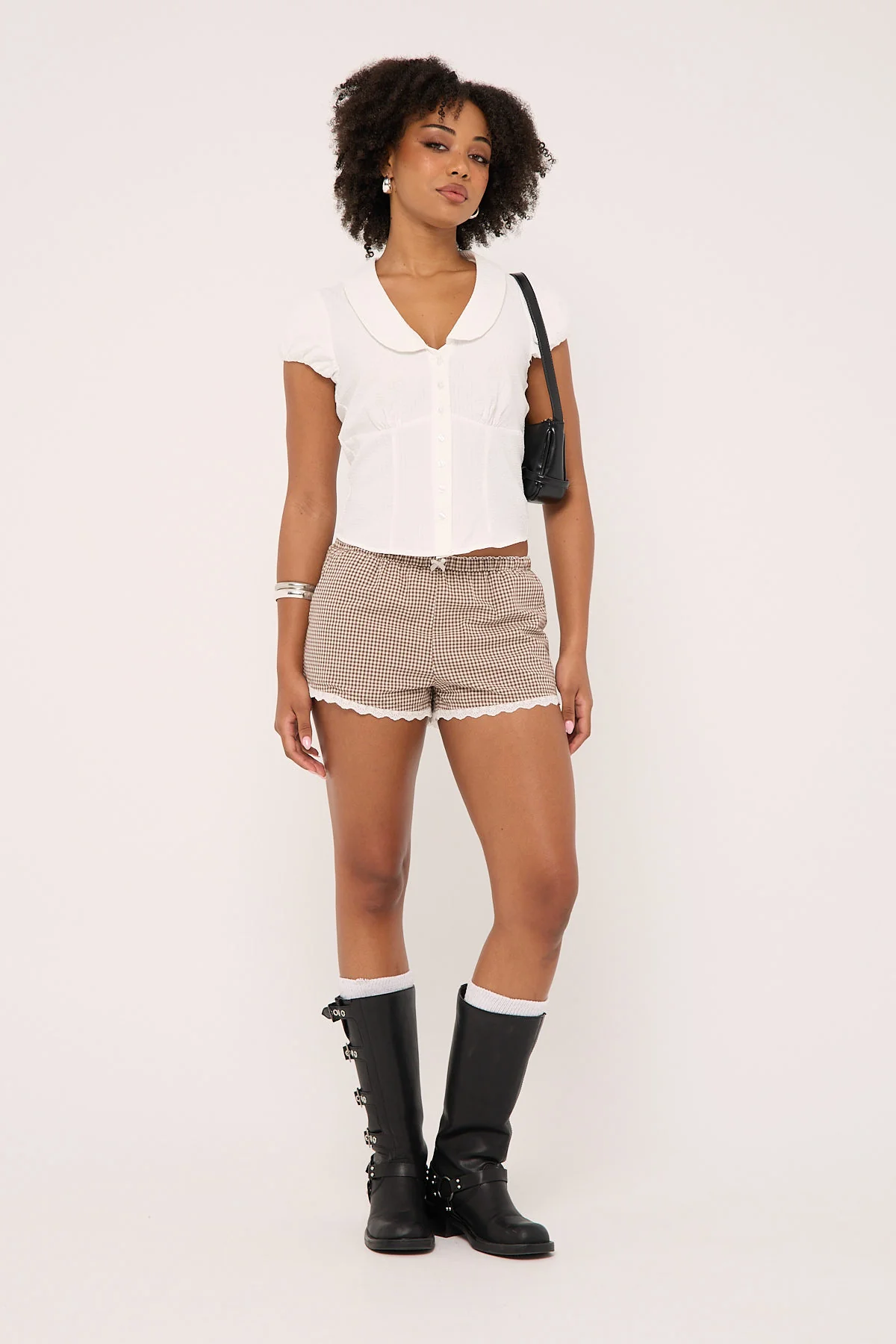 Luck & Trouble Frankie Bloomer Short Brown Print