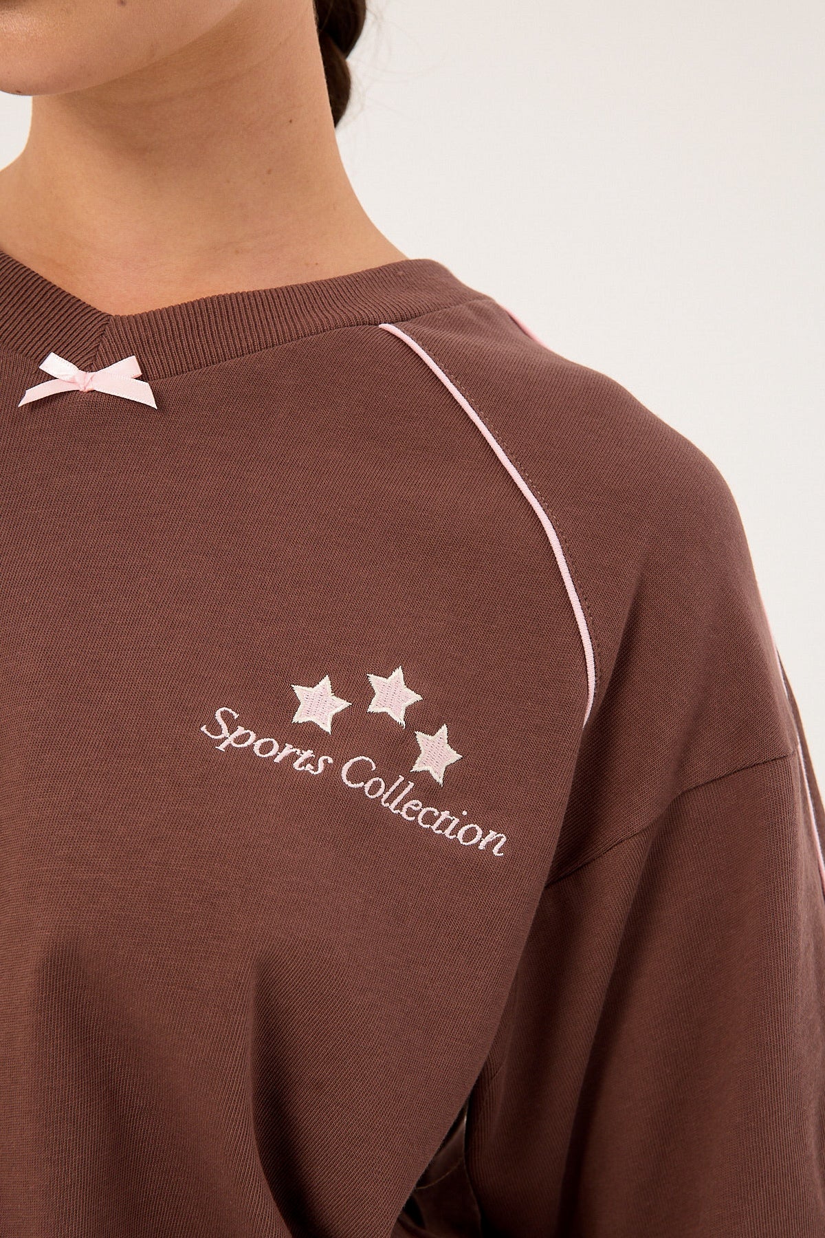 Luck & Trouble Home Run Honey Oversized Tee Brown - Image 6