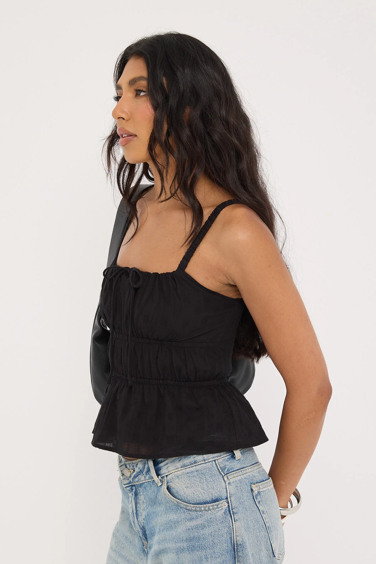 Luck & Trouble Isoli Cotton Top Black - Image 3