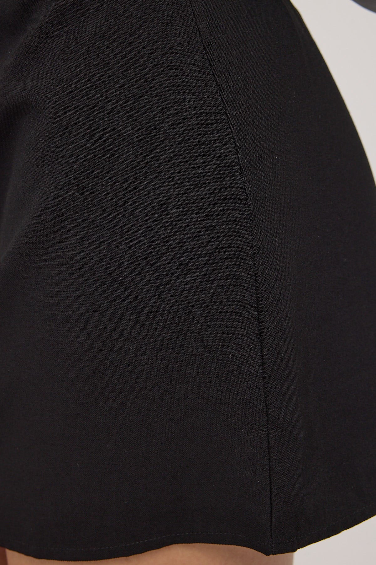 Luck & Trouble Jade Low Rise Mini Skirt Black - Image 7