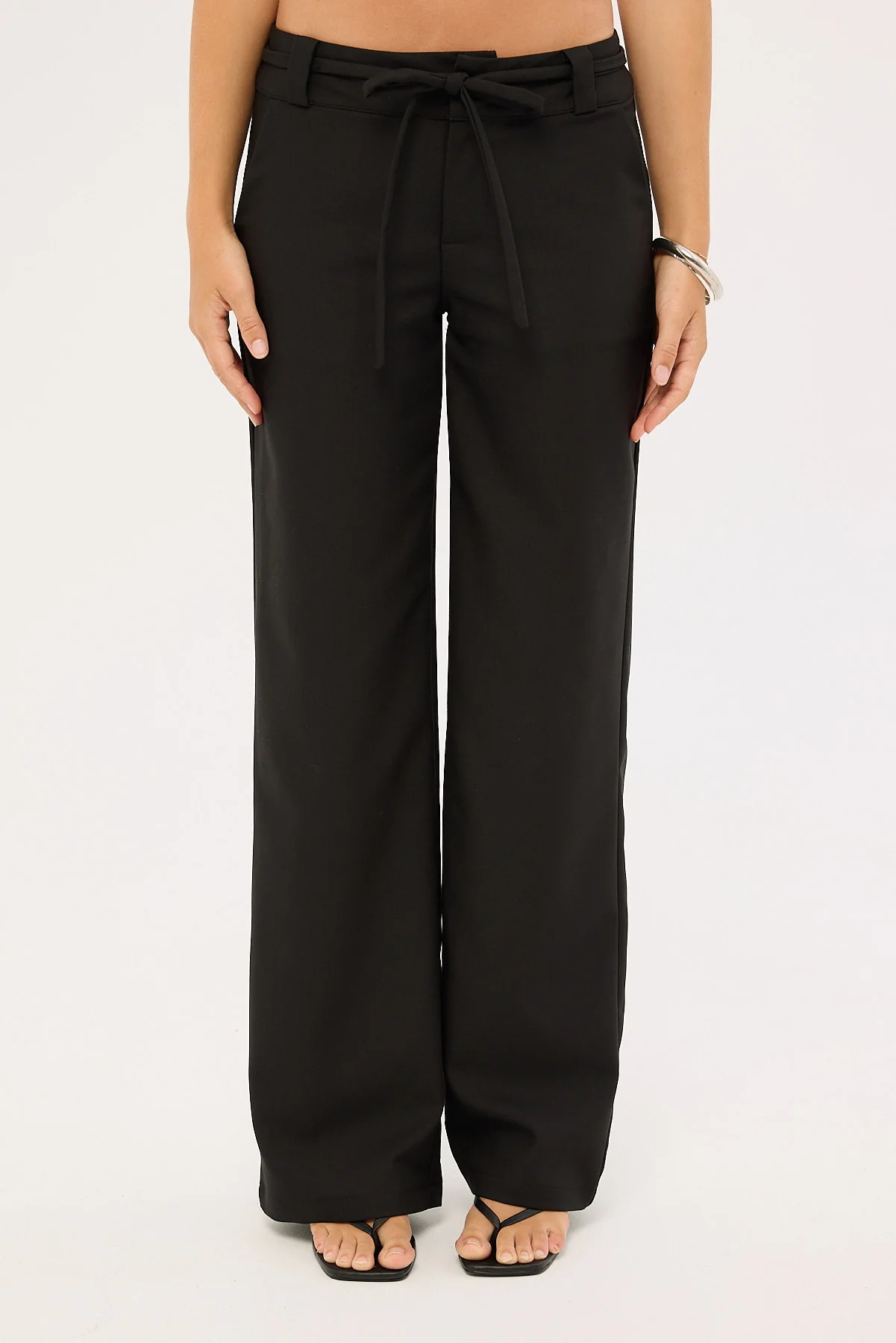 Luck & Trouble Jet Class Mid Rise Pants Black - Image 9