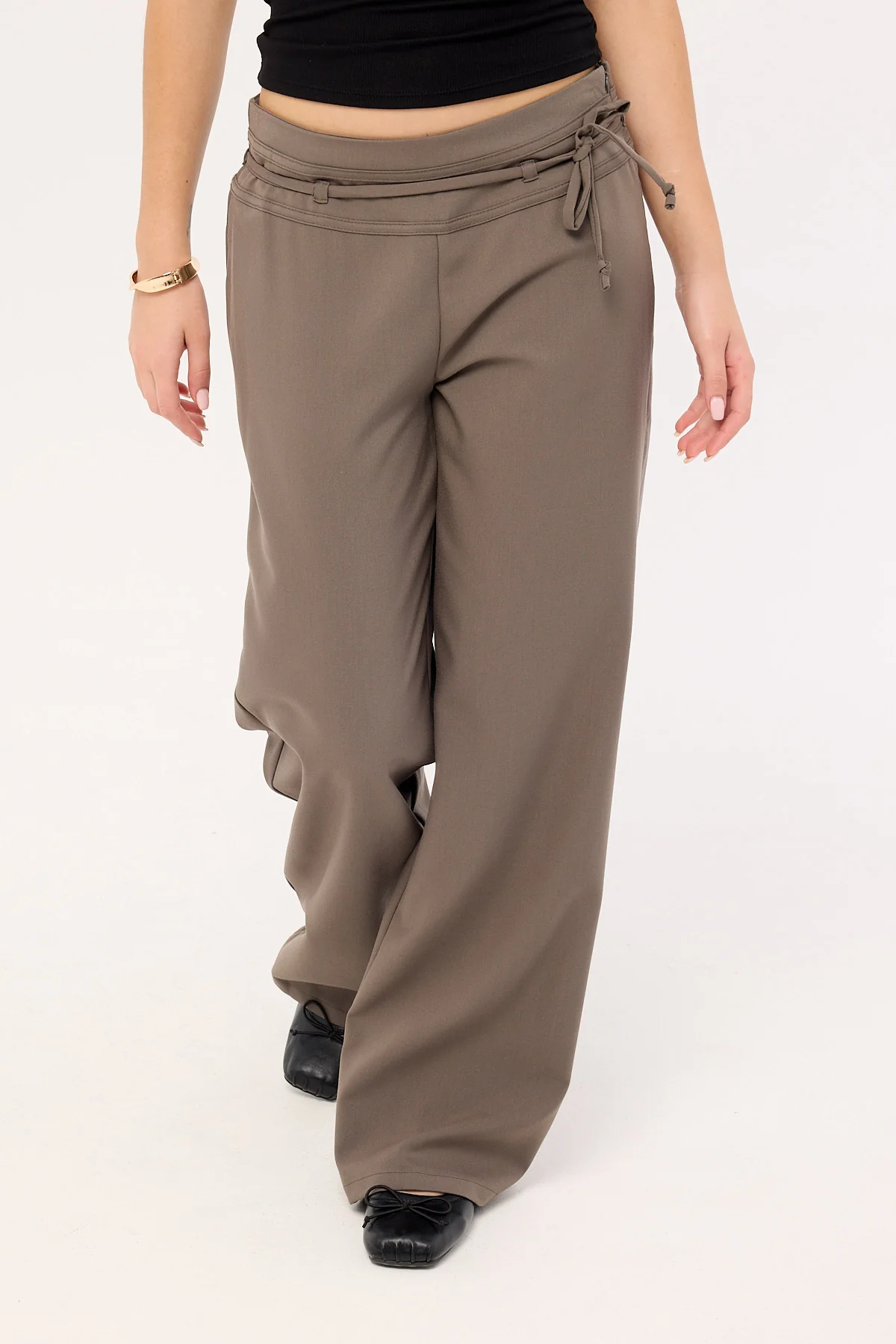Luck & Trouble Kasey Low Rise Pant Grey - Image 2