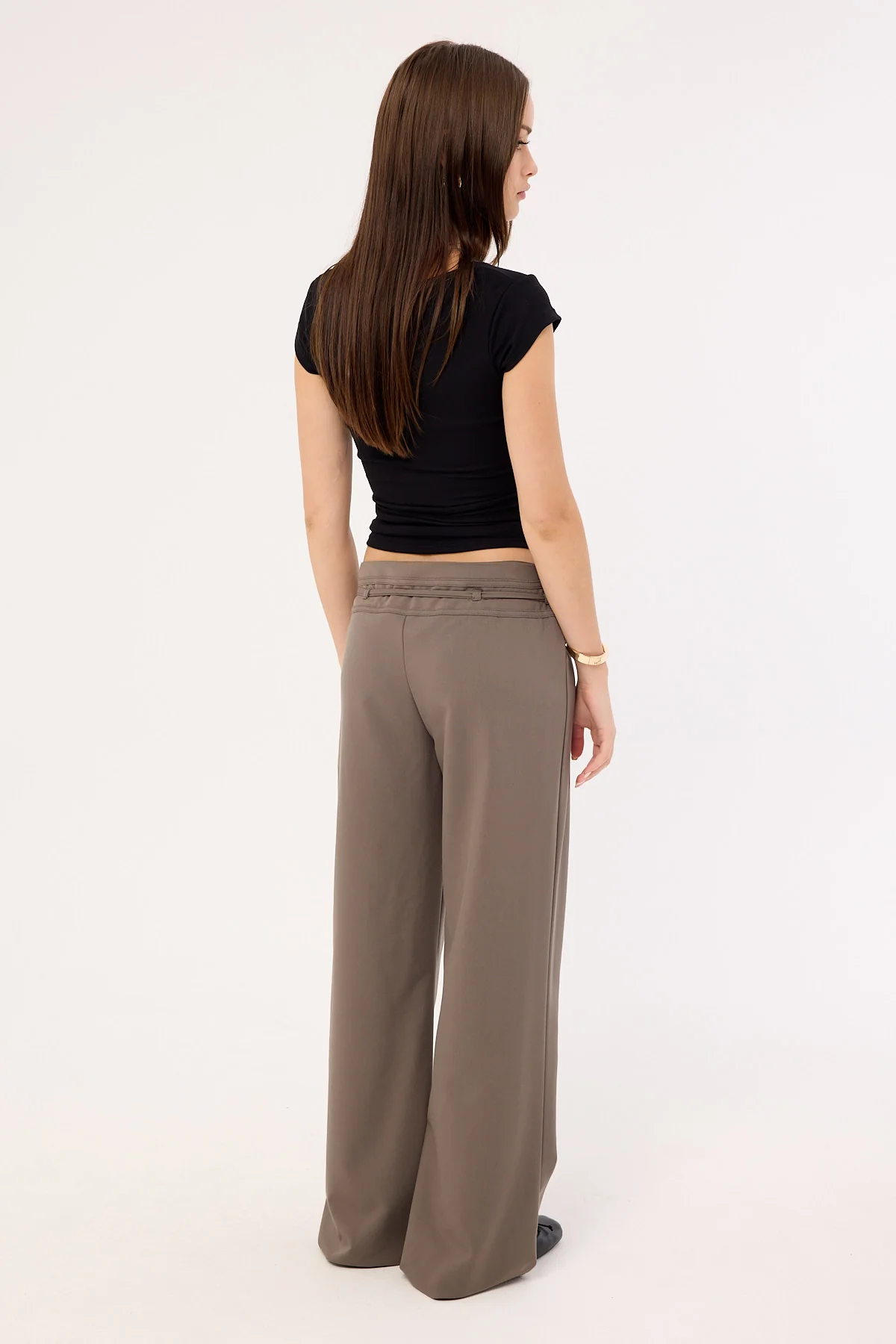 Luck & Trouble Kasey Low Rise Pant Grey - Image 6