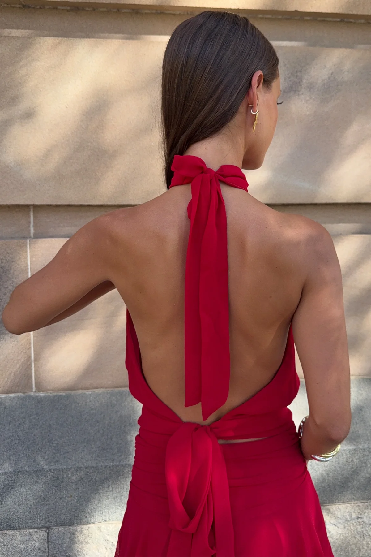 Luck & Trouble Kera Halter Top Red - Image 2