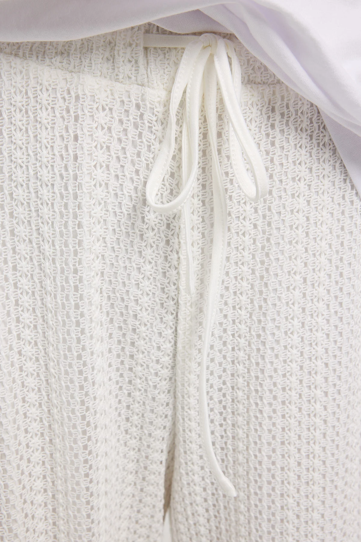Luck & Trouble Kiara Mid Rise Relaxed Pant Off White - Image 4