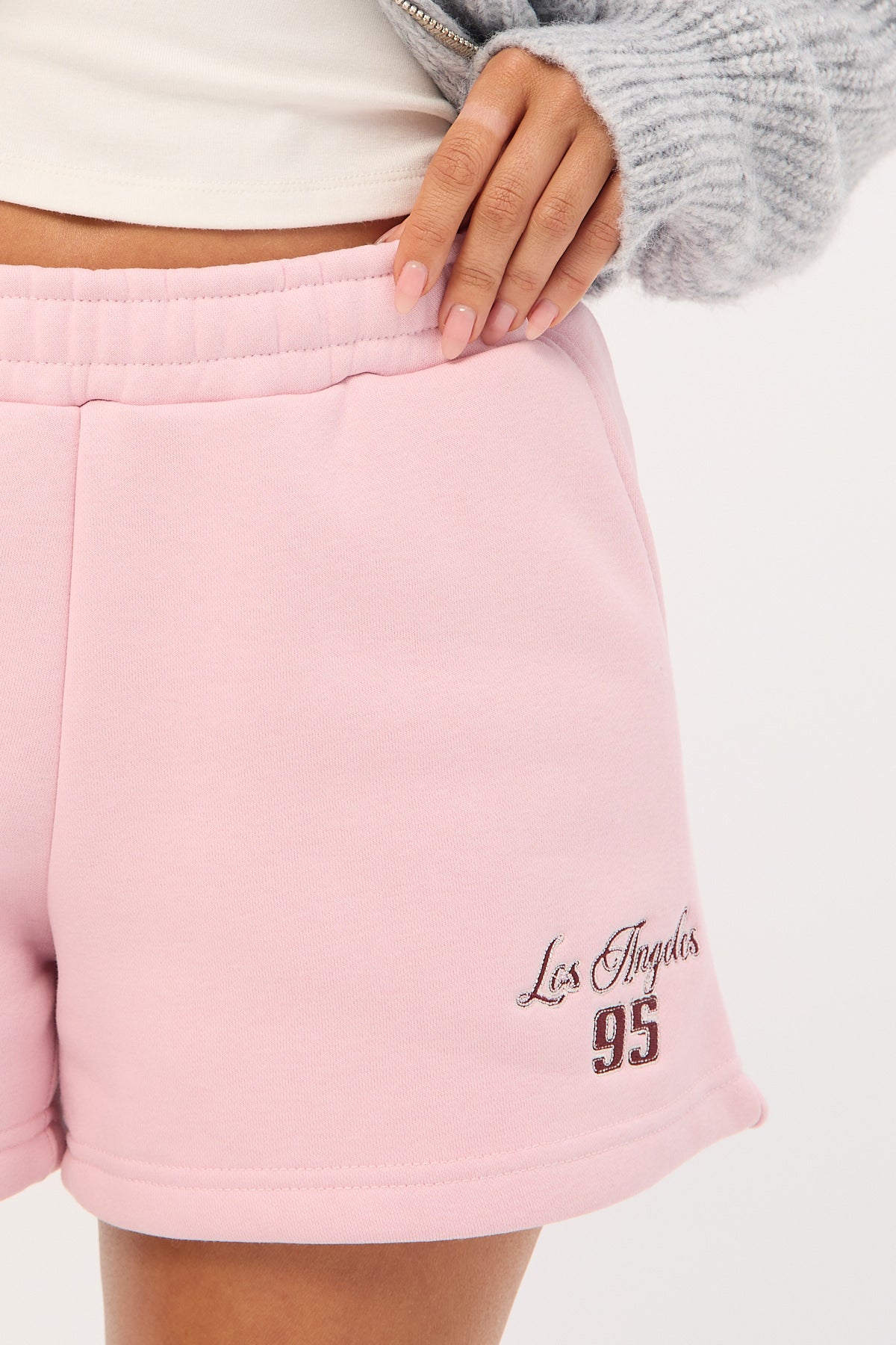 Luck & Trouble Los Angeles 95 Track Short Pink - Image 6