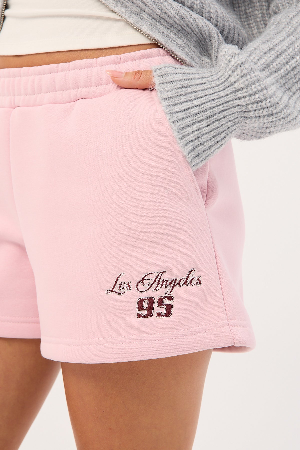 Luck & Trouble Los Angeles 95 Track Short Pink - Image 7