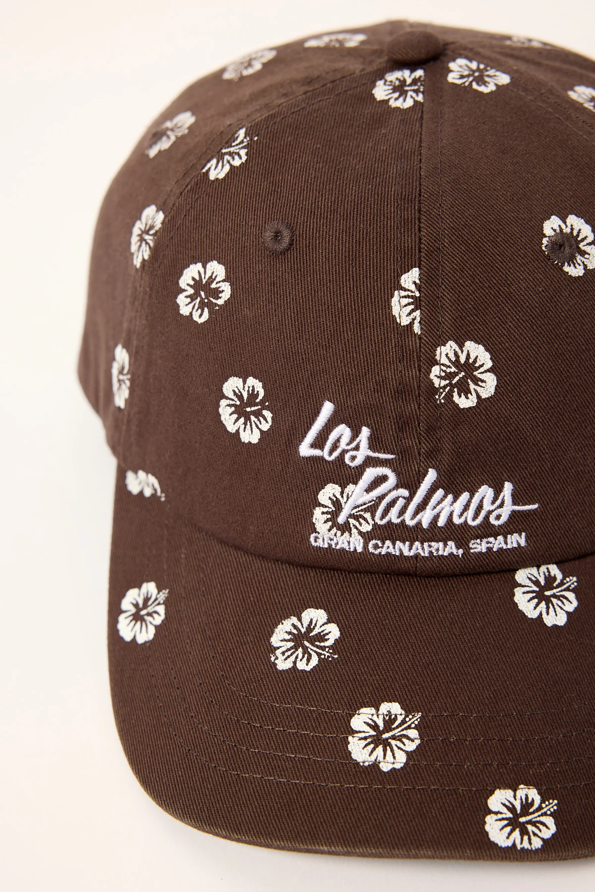 Luck & Trouble Los Palmas Hibiscus Dad Cap Brown - Image 2