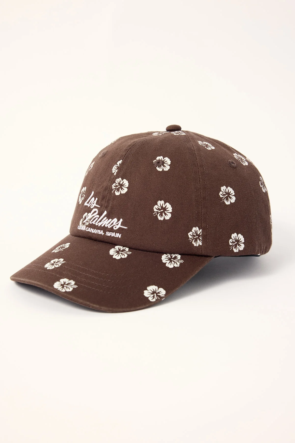 Luck & Trouble Los Palmas Hibiscus Dad Cap Brown - Image 3