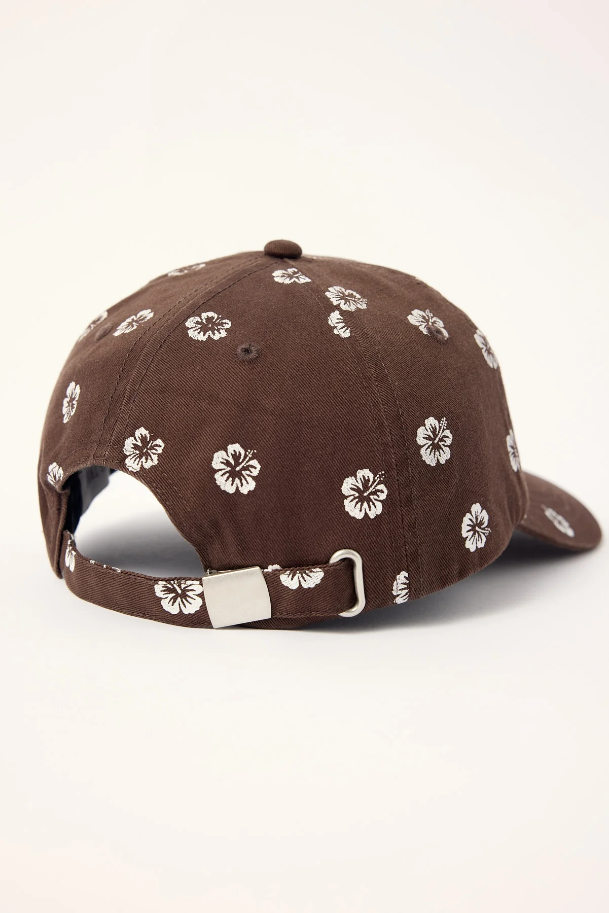Luck & Trouble Los Palmas Hibiscus Dad Cap Brown - Image 4