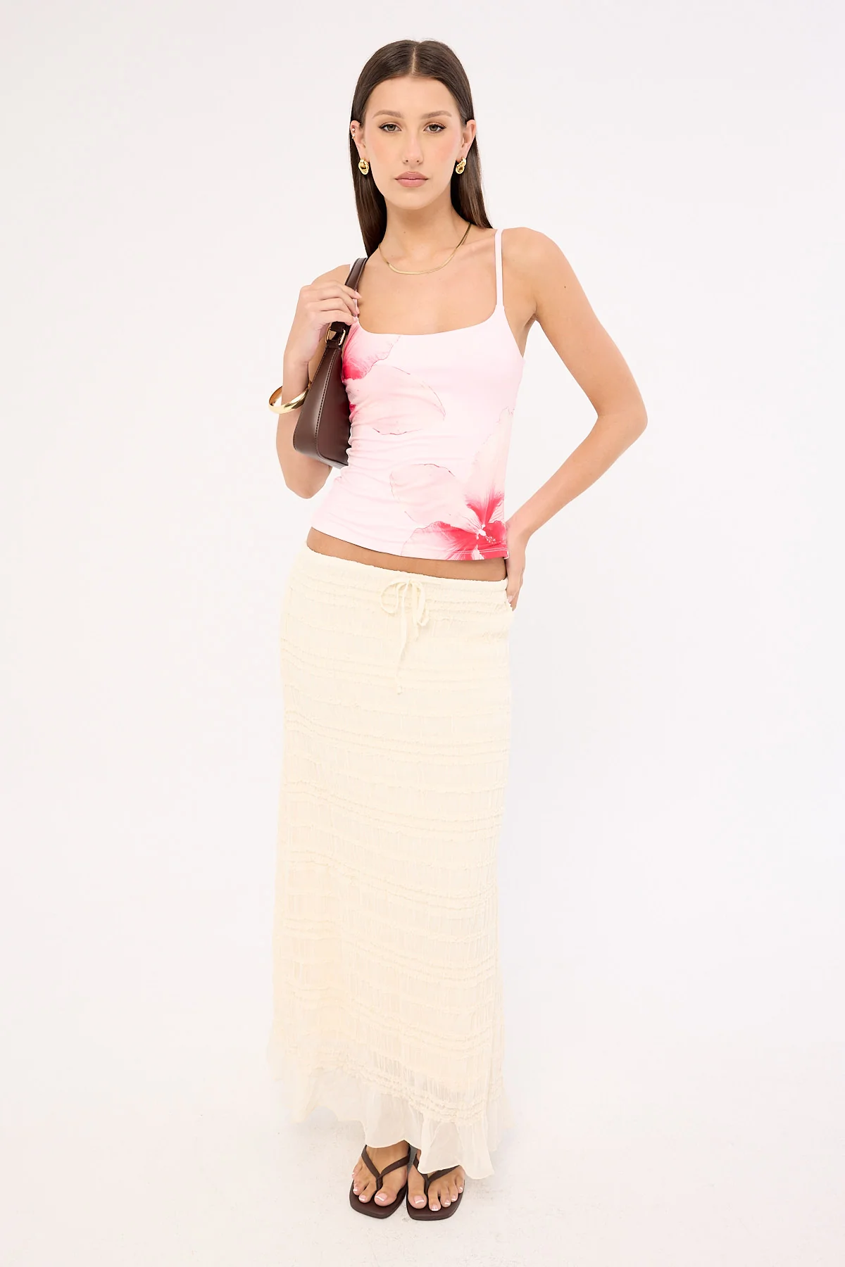Luck & Trouble Loula Bloom Cami Top Pink - Image 2