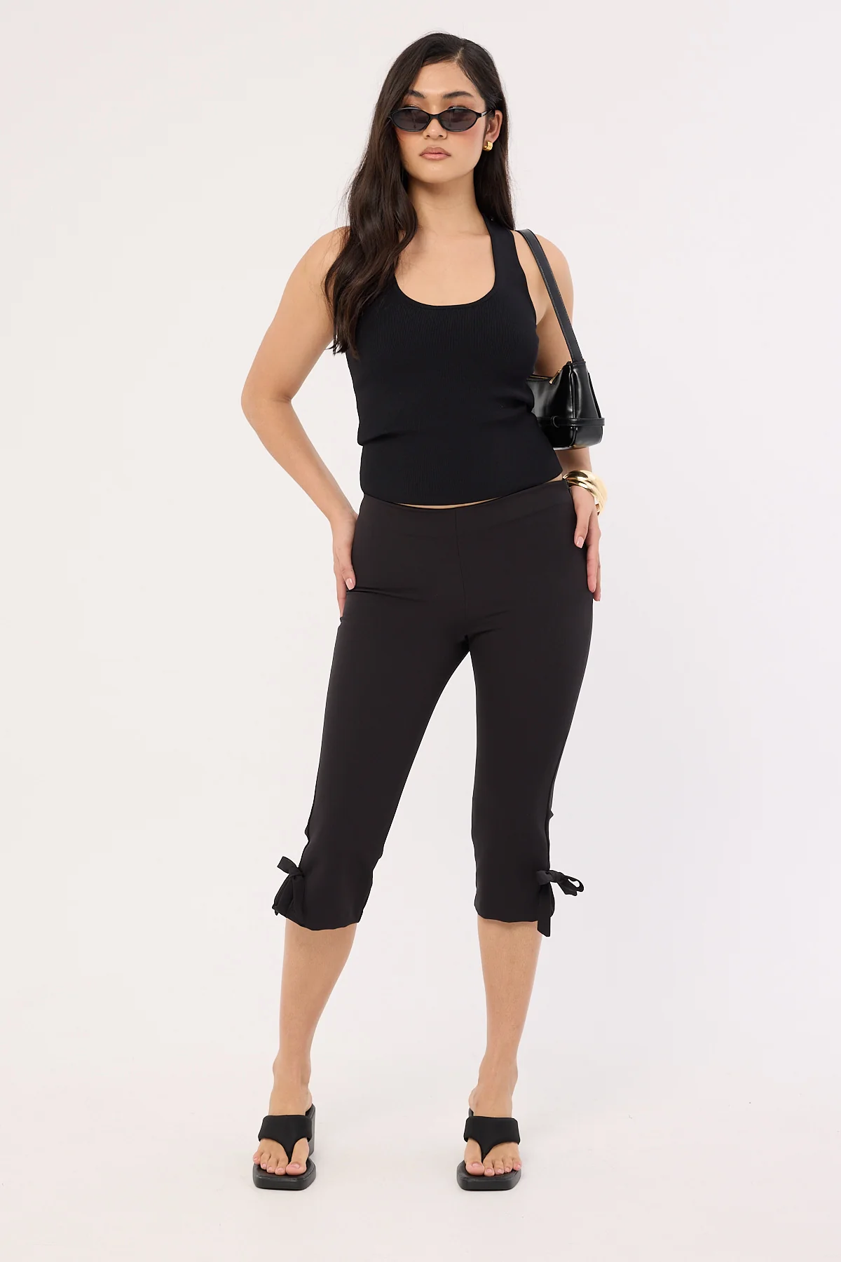Luck & Trouble Lucy Capri Pants Black