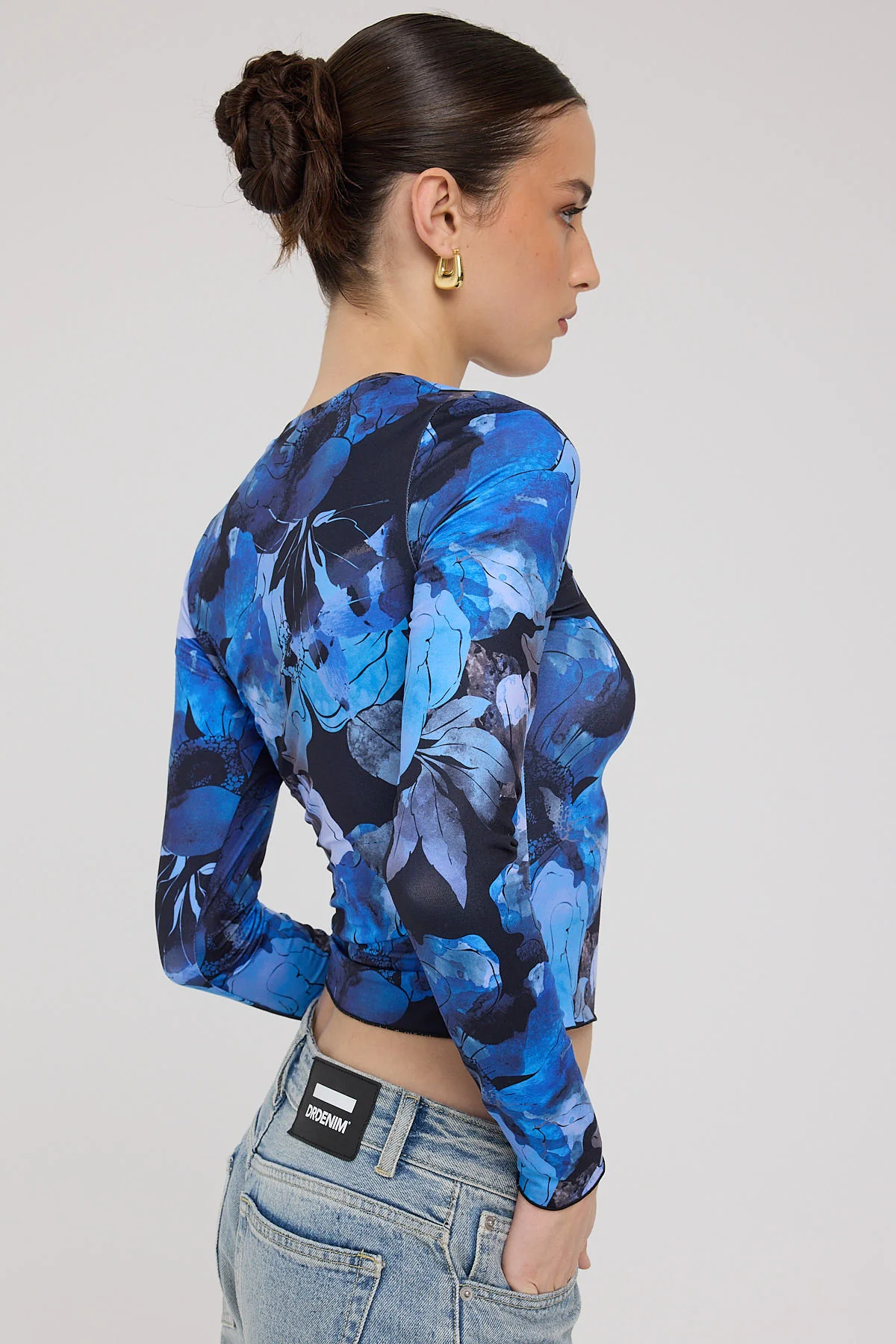 Luck & Trouble Macy Long Sleeve Tee Floral Print - Image 4
