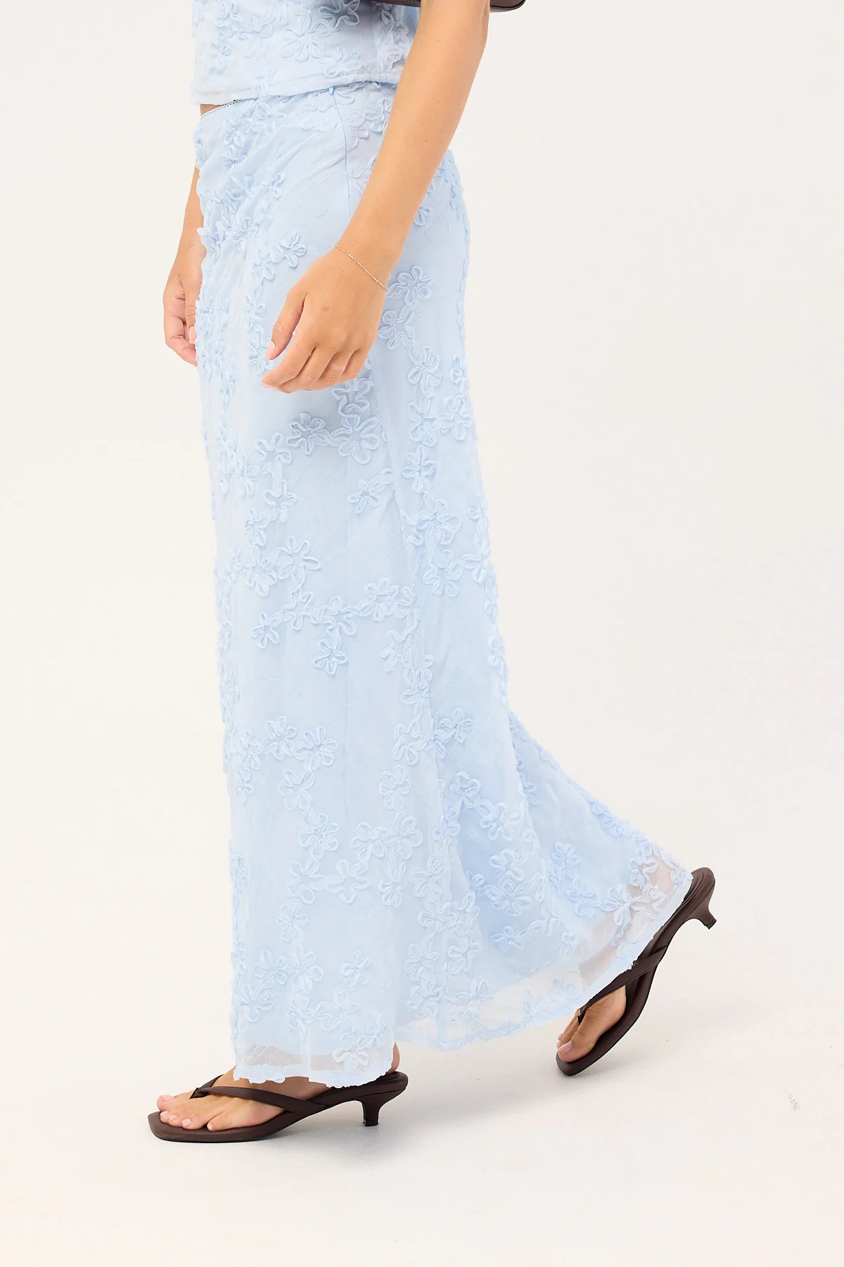 Luck & Trouble Nala Maxi Skirt Blue - Image 3