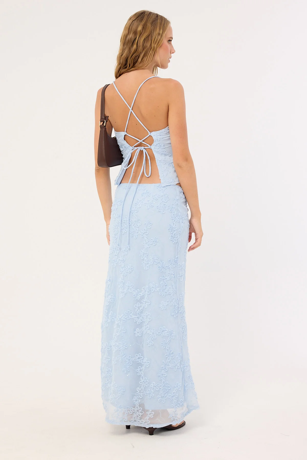 Luck & Trouble Nala Maxi Skirt Blue - Image 4