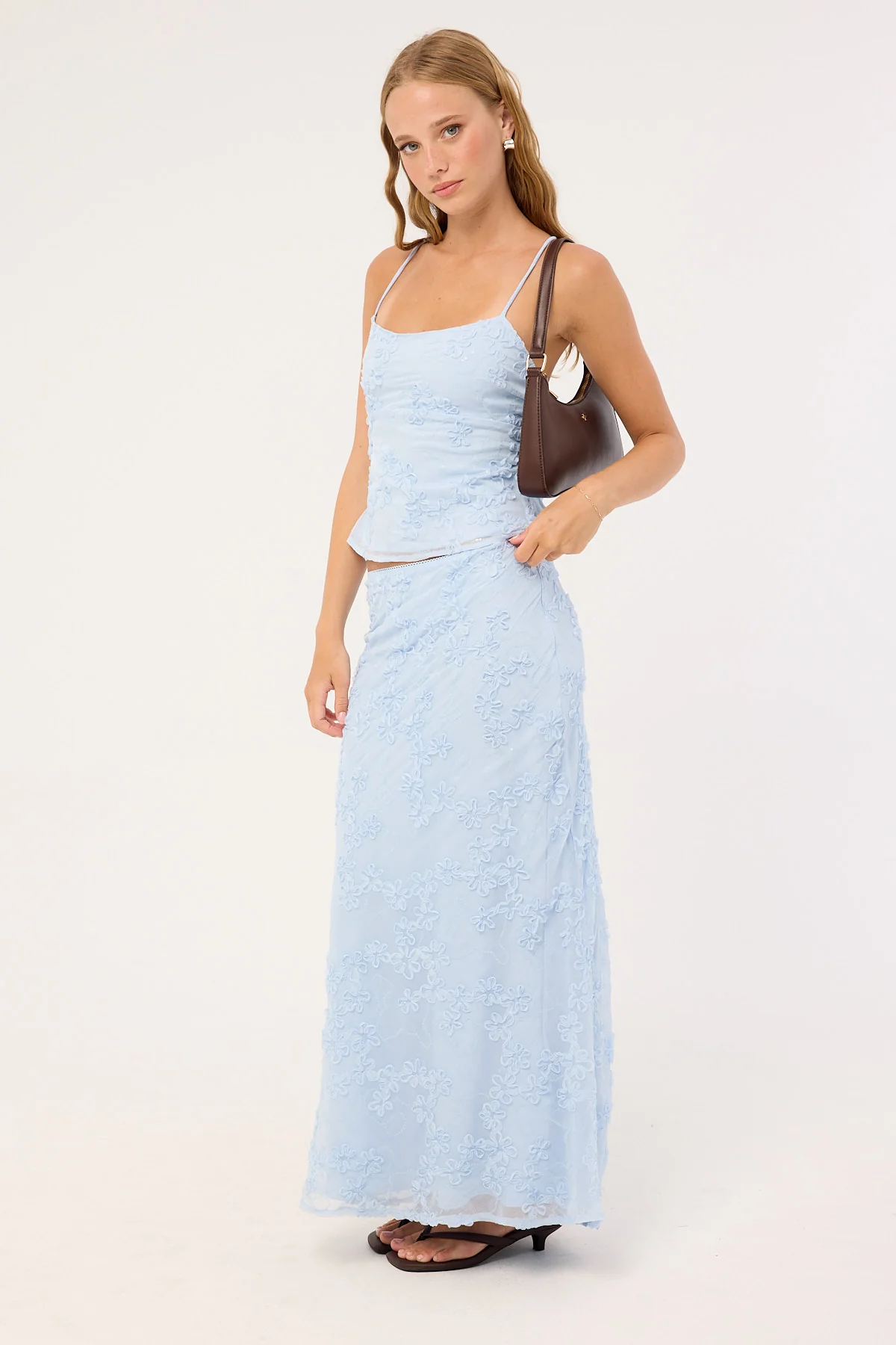 Luck & Trouble Nala Maxi Skirt Blue - Image 5